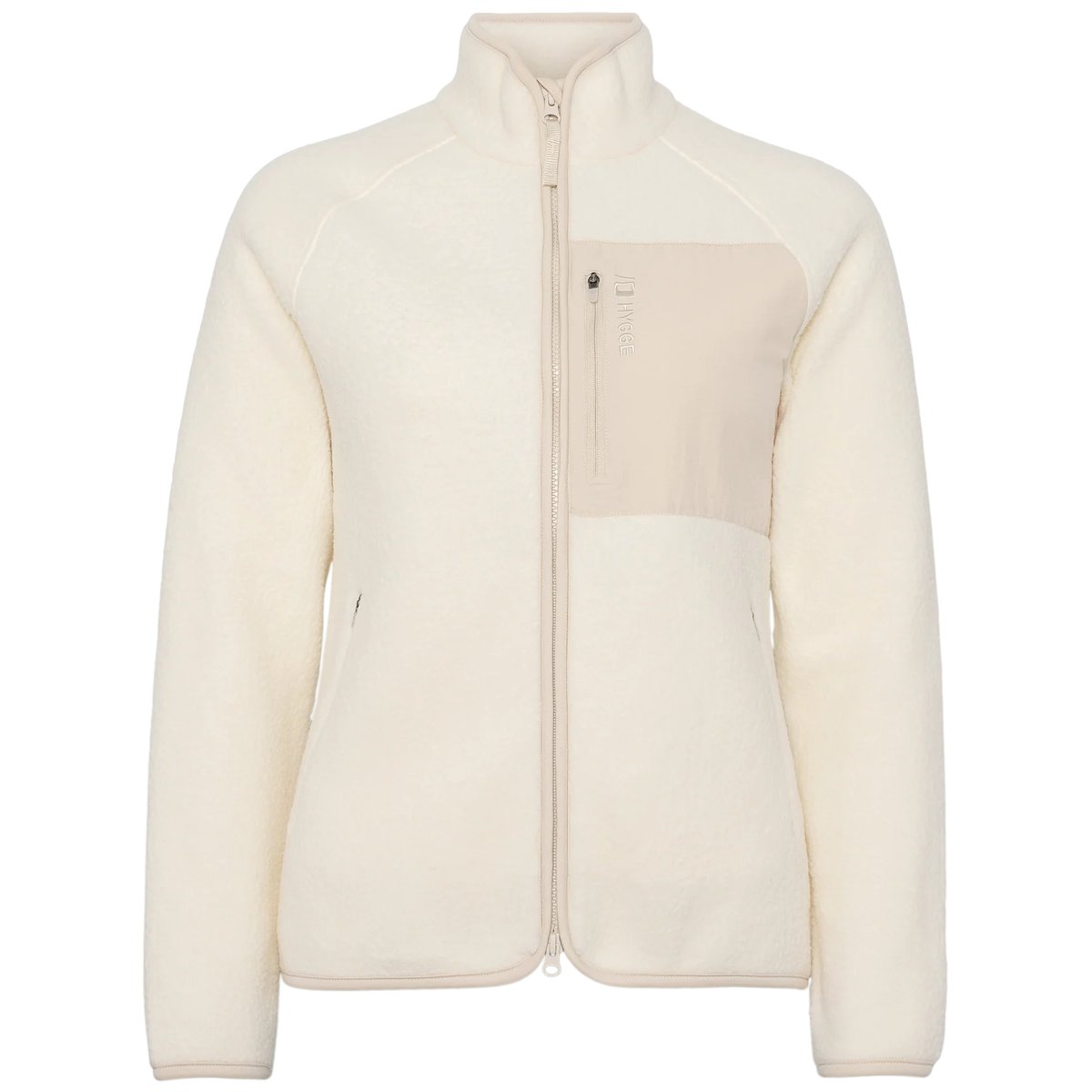 Hygge Women's Pile Fleece Jacket Whiteish