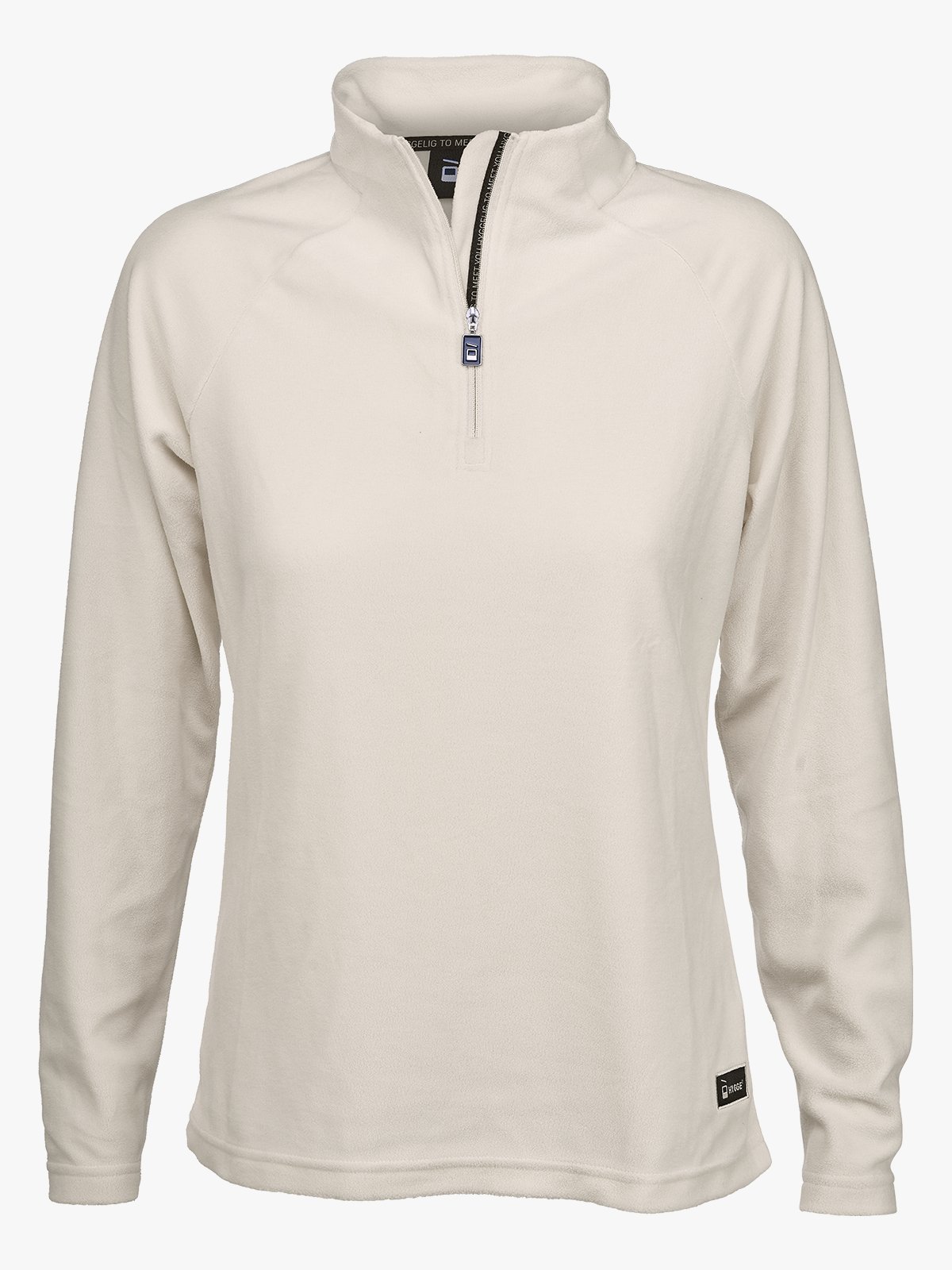 Hygge Women's Cloud Fleece Zip Neck Whiteish