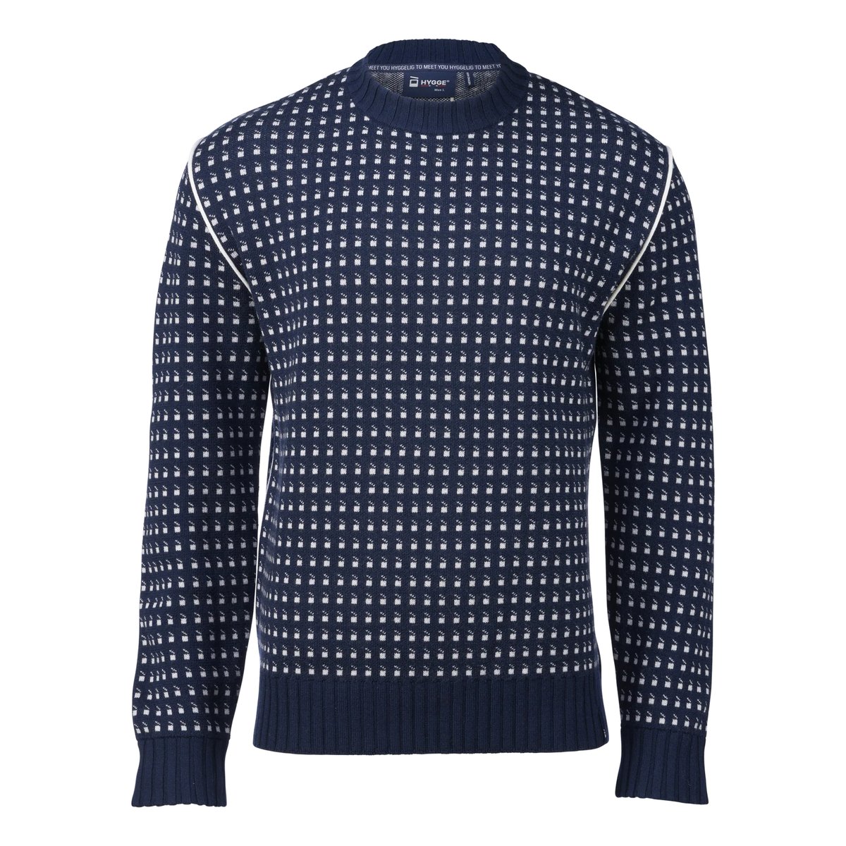 Hygge Men's Heritage Merino Pullover Navy