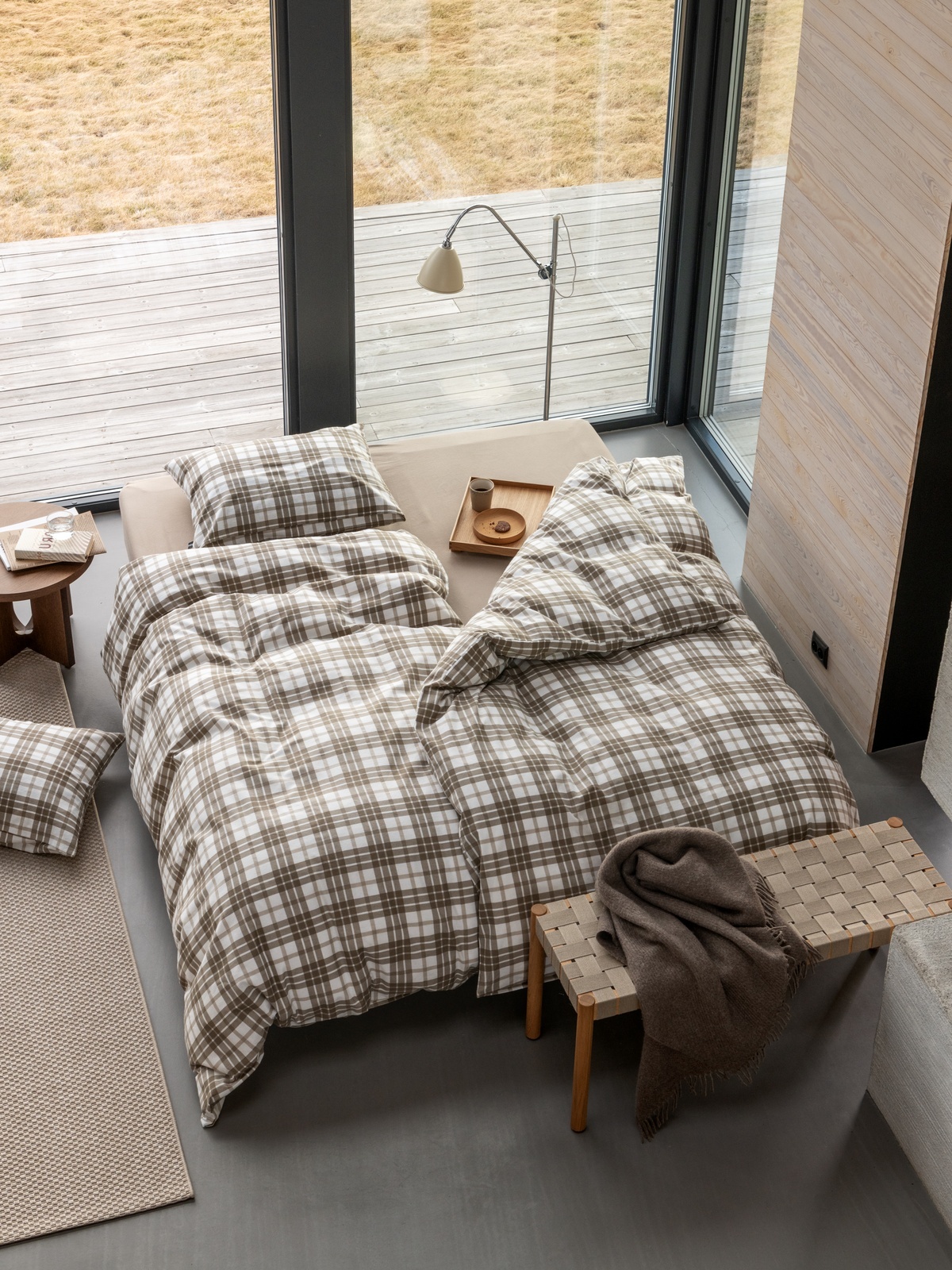 Høie Lukas sett 200x220/2x50x70 Valnøtt