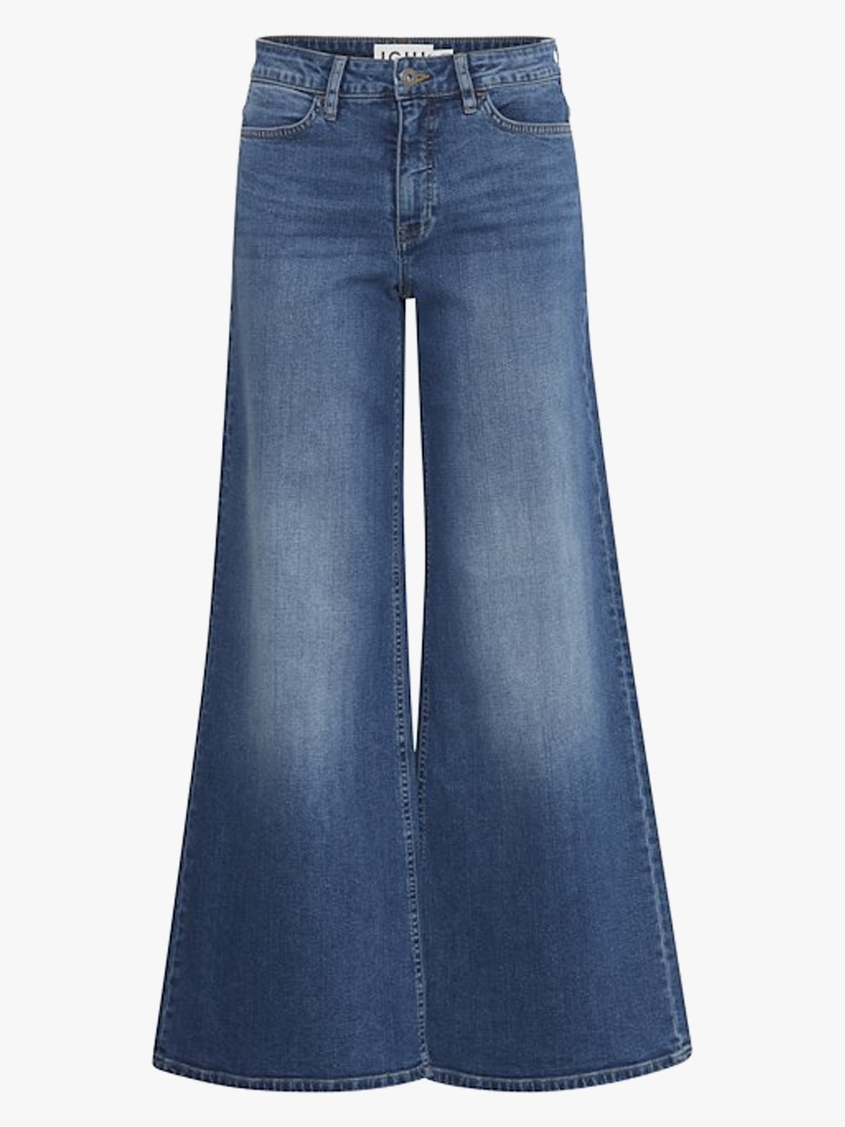 Ichi Twiggy Wide Medium Blue Denim