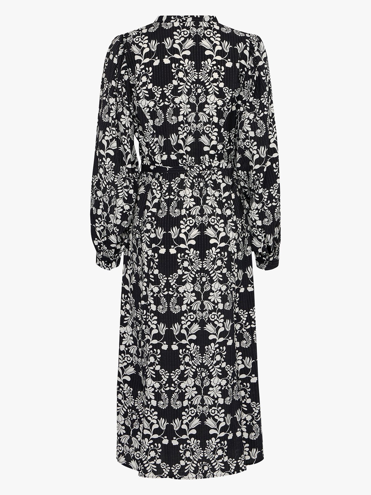 Ichi Gocina Dress Black Flower Aop