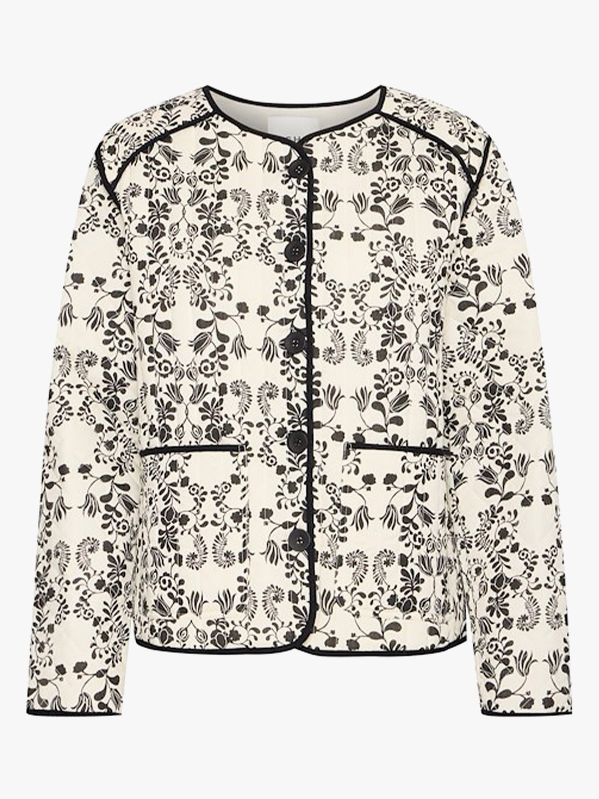 Ichi Gizaro Jacket Almond Milk Flower