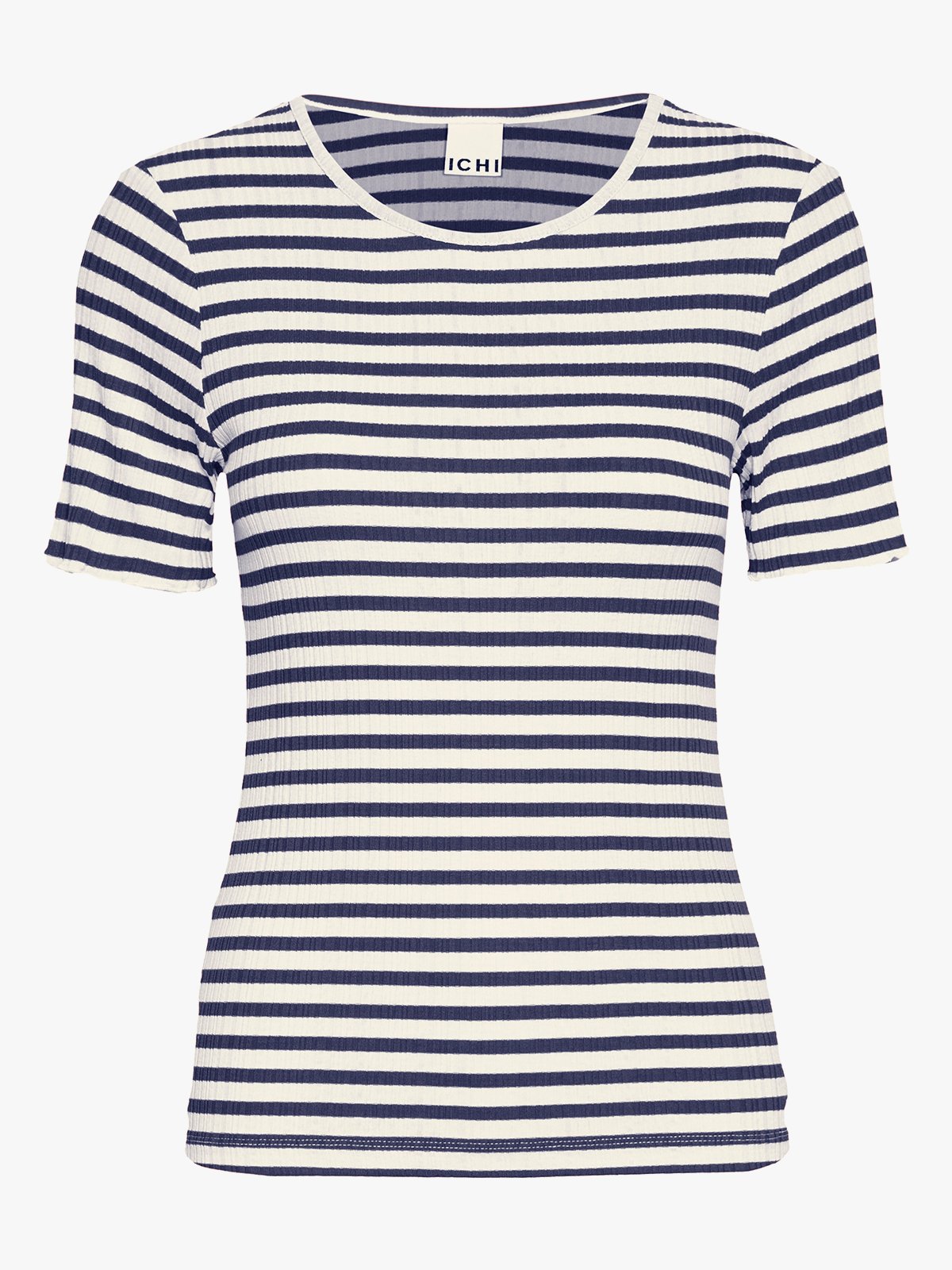 Ichi Cella Short Sleeve Total Eclipse Stripe