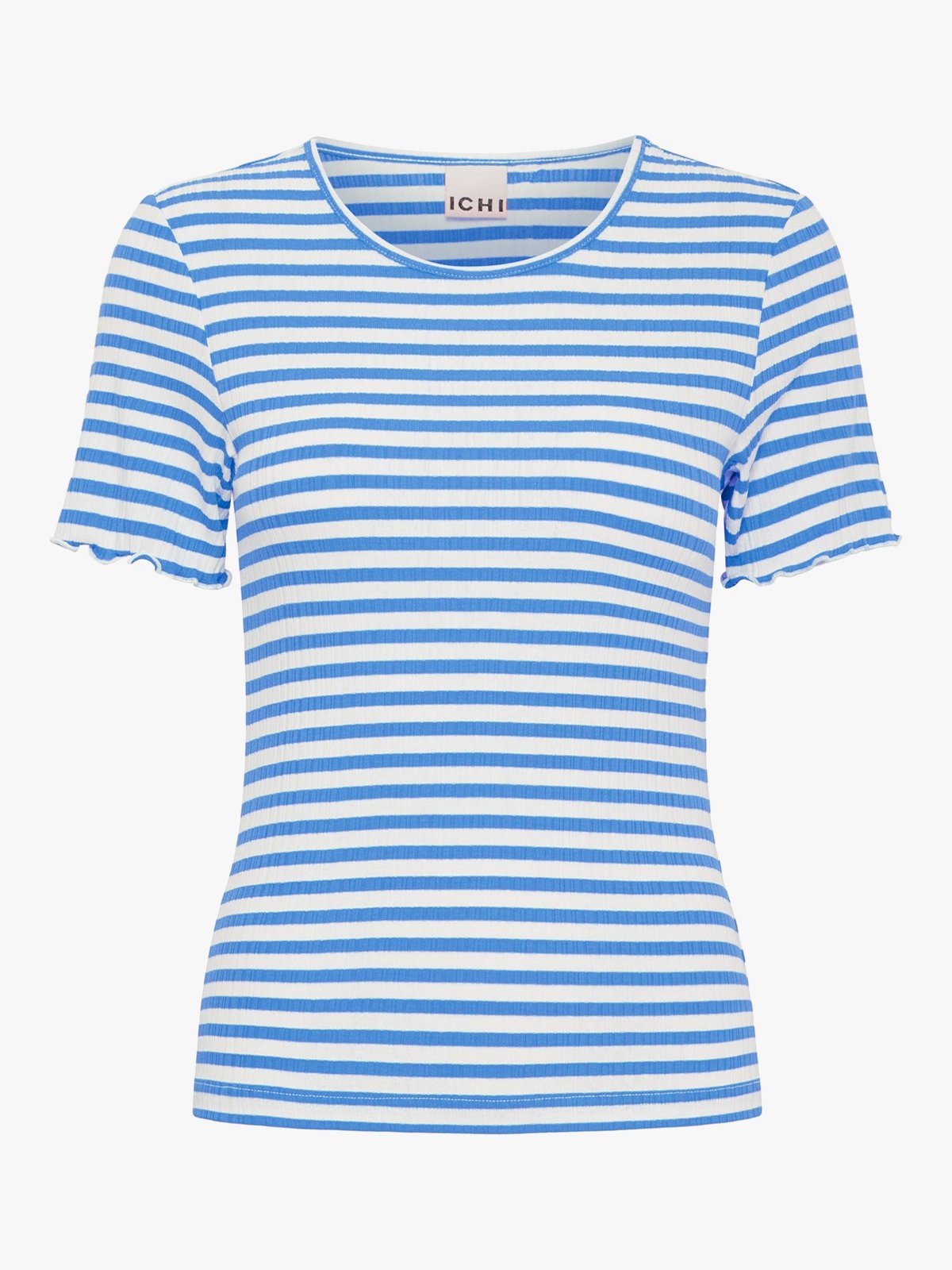 Ichi Cella Short Sleeve Nebulas Blue / Cloud Dancer