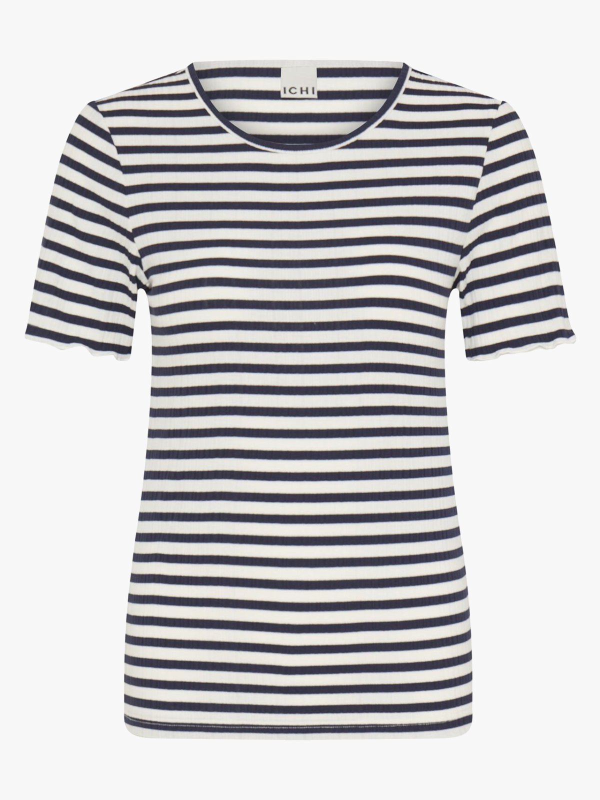 Ichi Cella Short Sleeve Total Eclipse Stripe