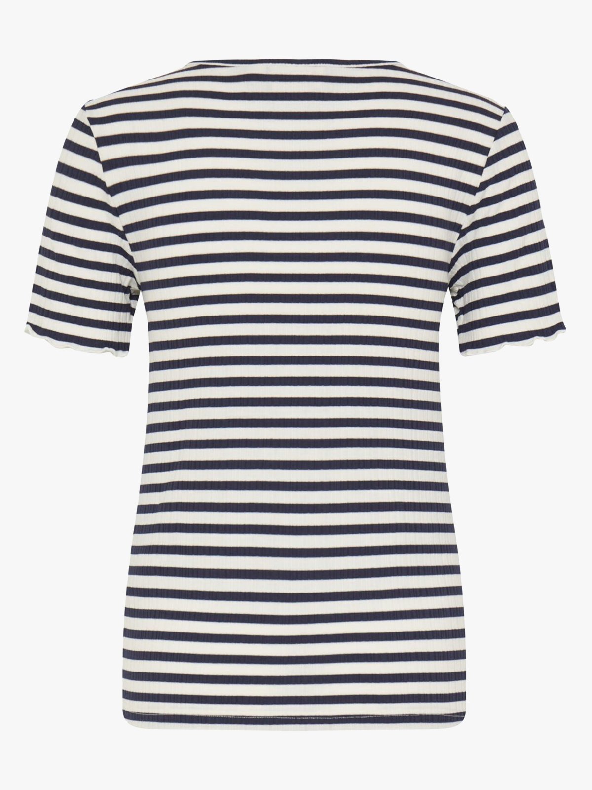 Ichi Cella Short Sleeve Total Eclipse Stripe