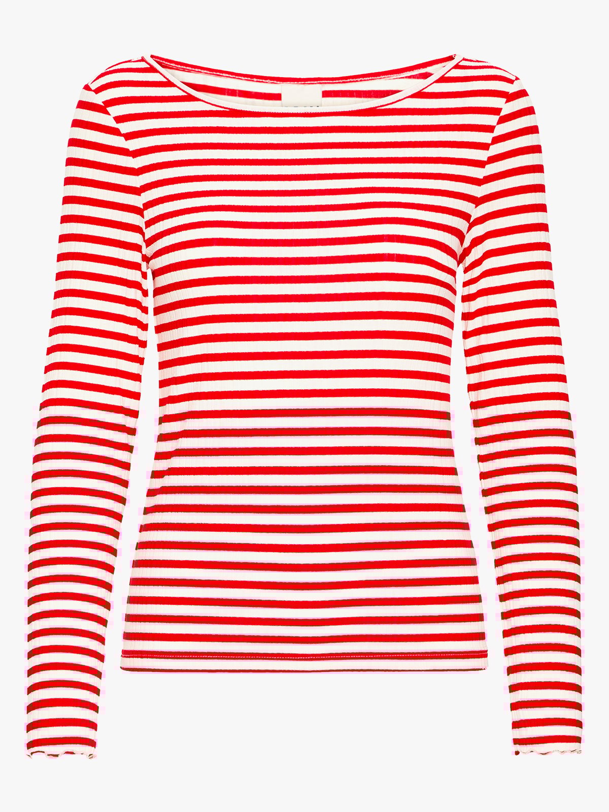 Ichi Cella Long Sleeve Cloud / Fiery Red