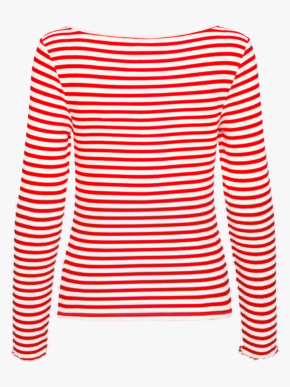 Ichi Cella Long Sleeve Cloud / Fiery Red