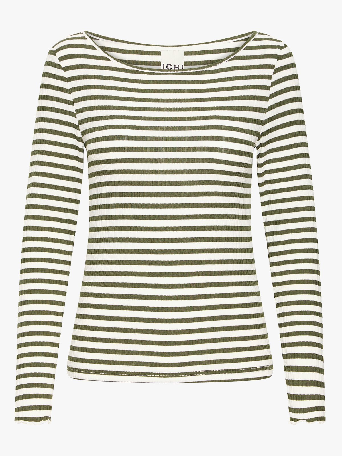 Ichi Cella Long Sleeve Cloud / Rifle Green