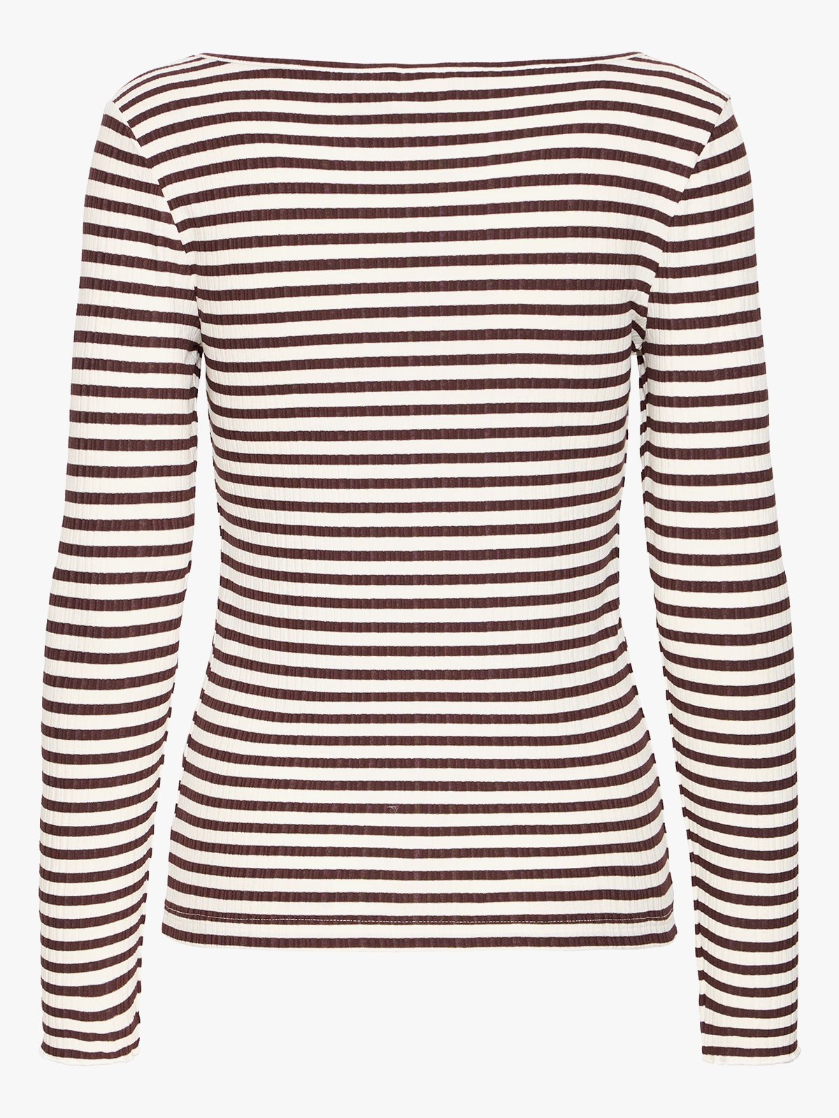 Ichi Cella Long Sleeve Coffee Bean / Cloud Dancer