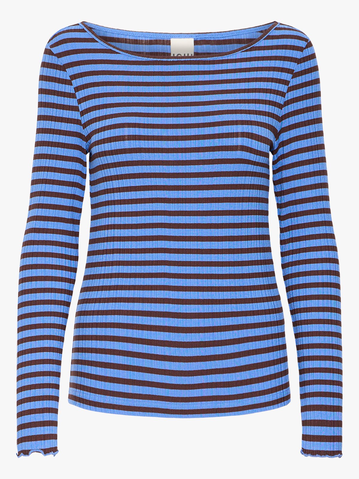 Ichi Cella Long Sleeve Blue Yonder / Coffee Bean