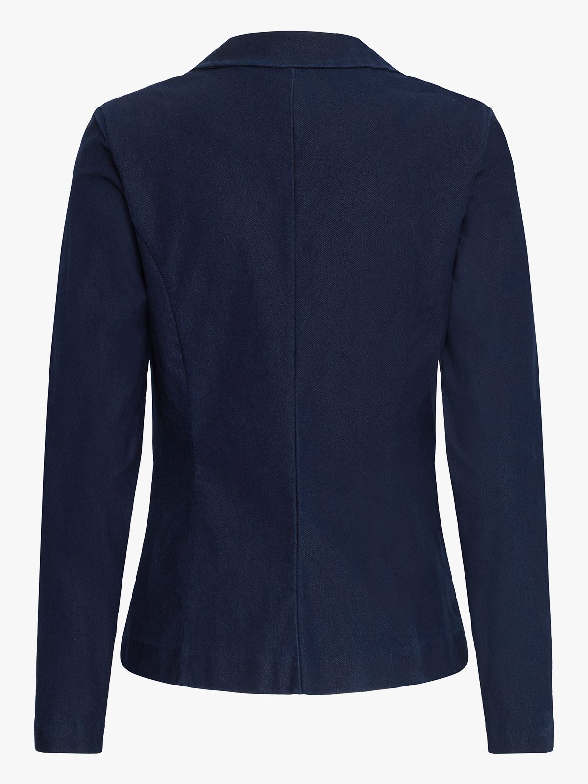 Ichi Kate Denim Blazer Dark Blue