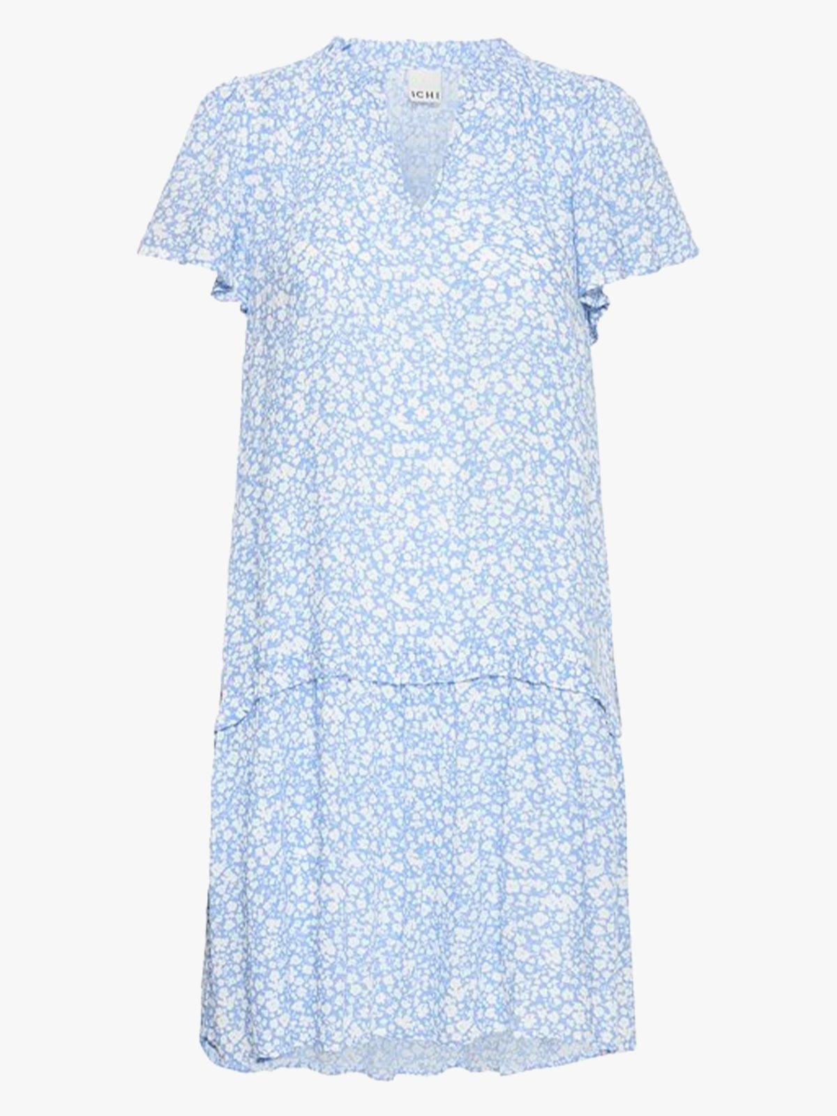 Ichi Marrakech Aop Dress 18 Della Robbia Blue Flower Aop