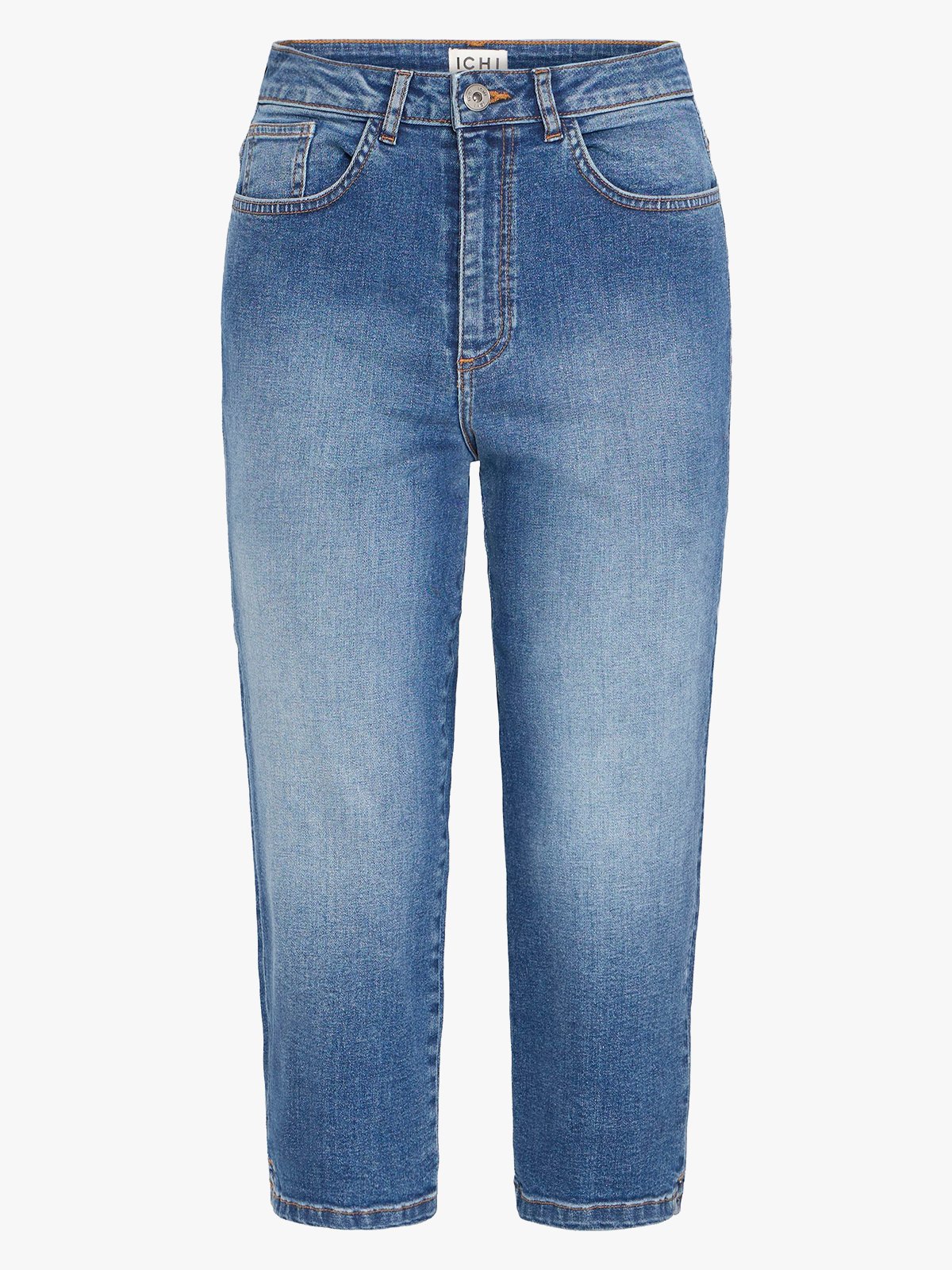 Ichi Twiggy Short Washed Medium Blue
