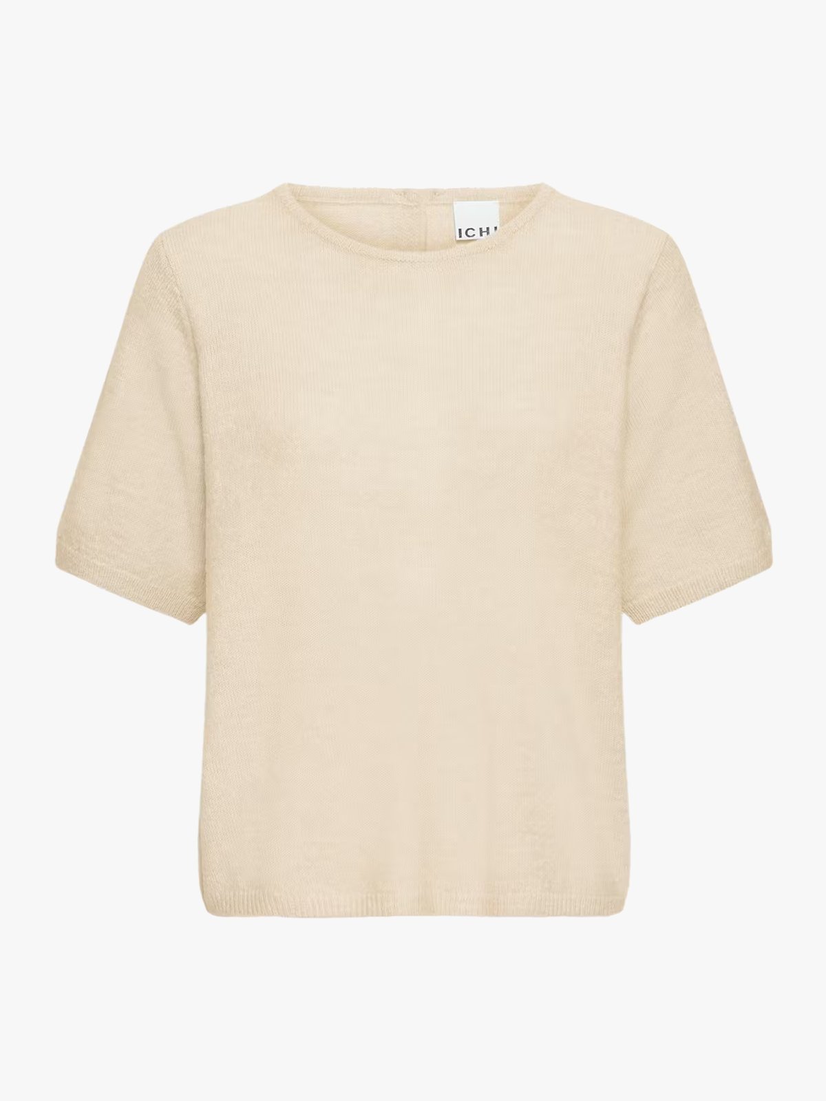 Ichi Kamara Short Sleeve Oatmel Melange