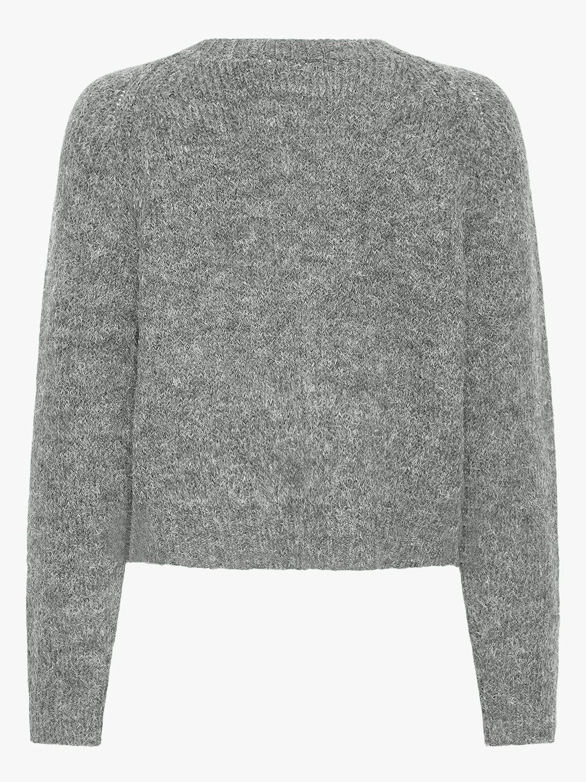 Ichi Belablue Cardigan Dark Grey Melange