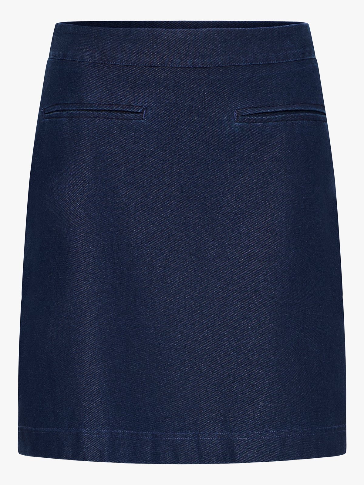 Ichi Kate Denim Skirt Dark Blue