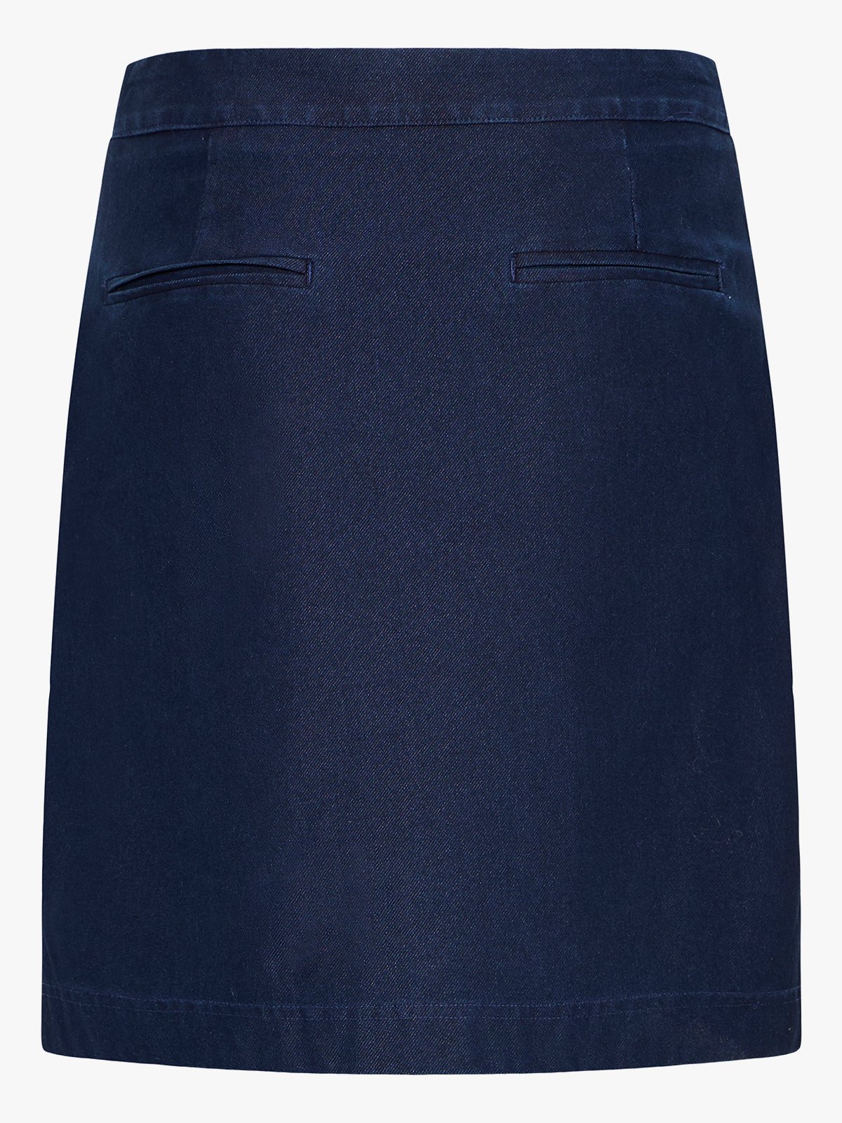 Ichi Kate Denim Skirt Dark Blue