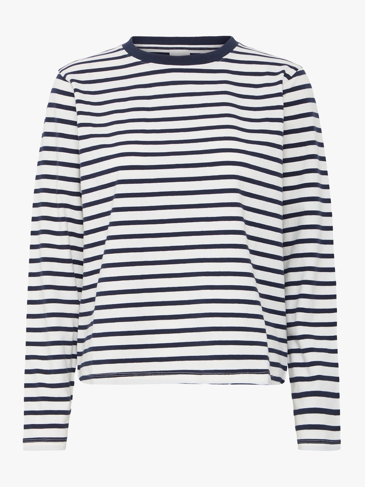 Ichi Mira Loose Long Sleeve 3 Total Eclipse / Cloud Dancer