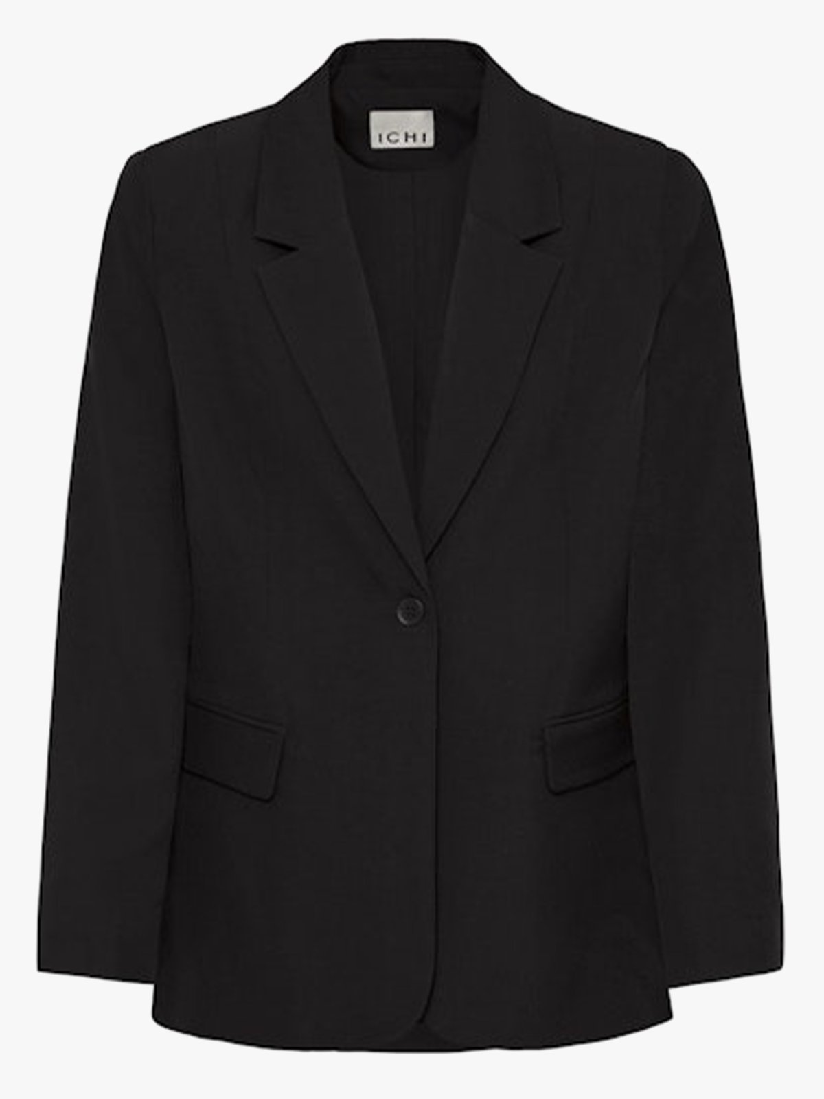 Ichi Fava Long Blazer Black