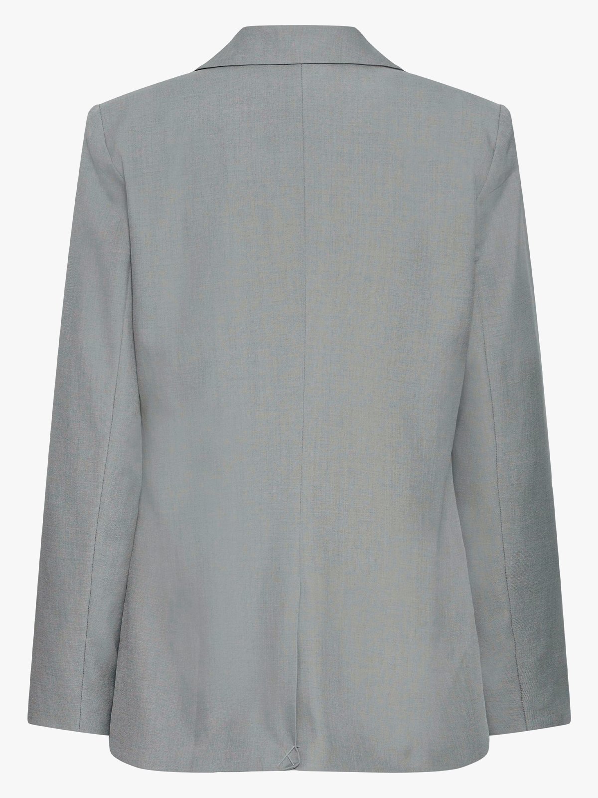 Ichi Fava Long Blazer Grey Melange
