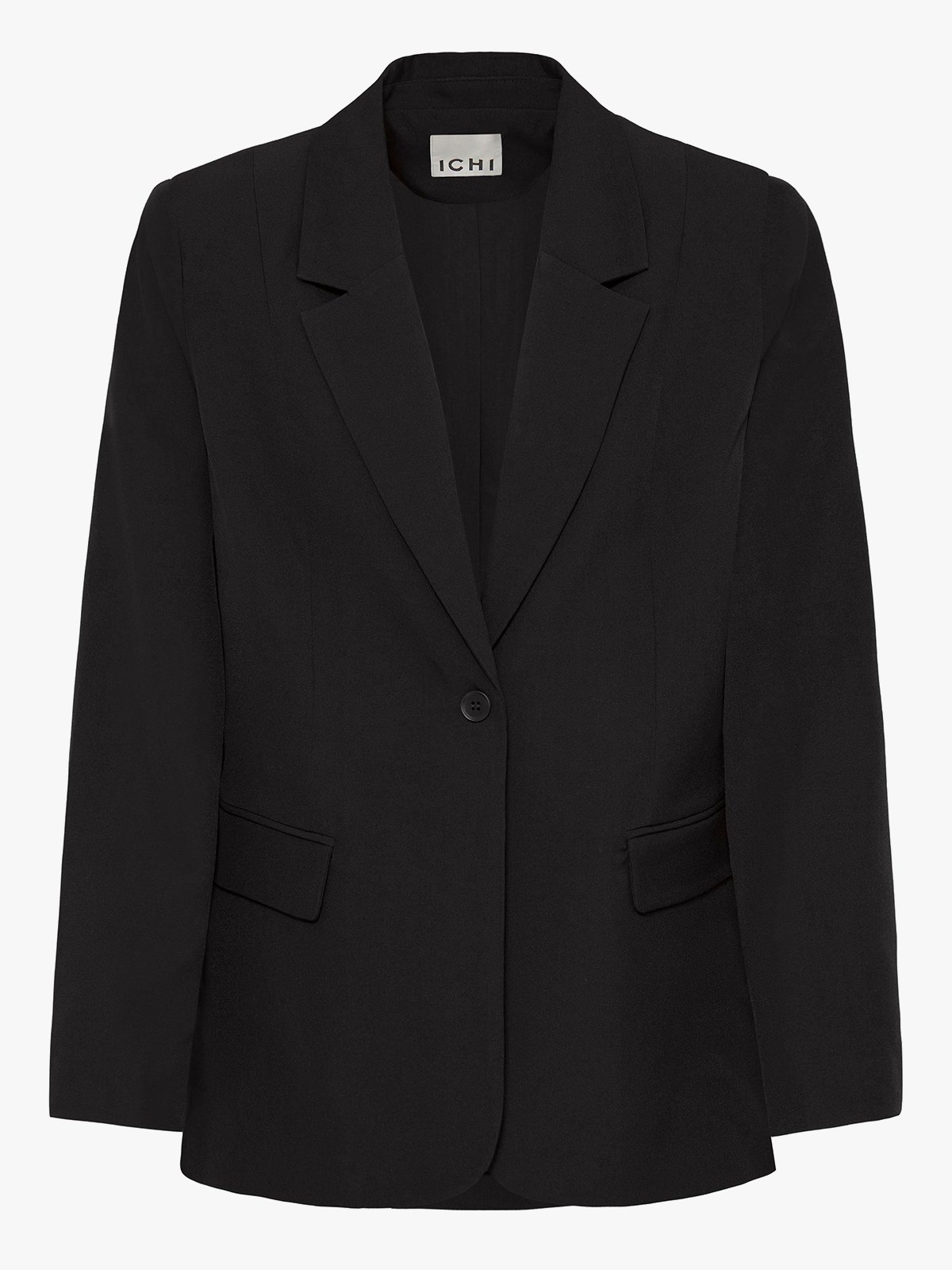 Ichi Fava Long Blazer Black