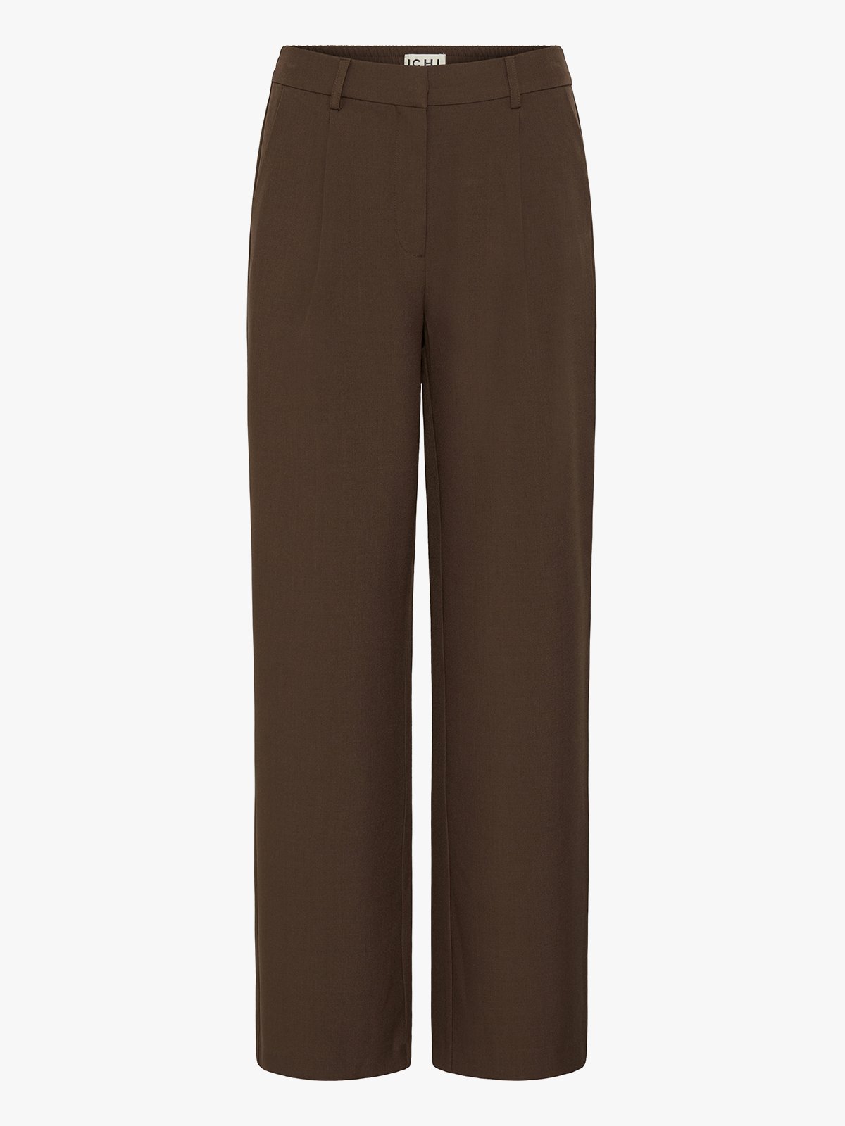 Ichi Fava Wide Pants Slate Black Melange