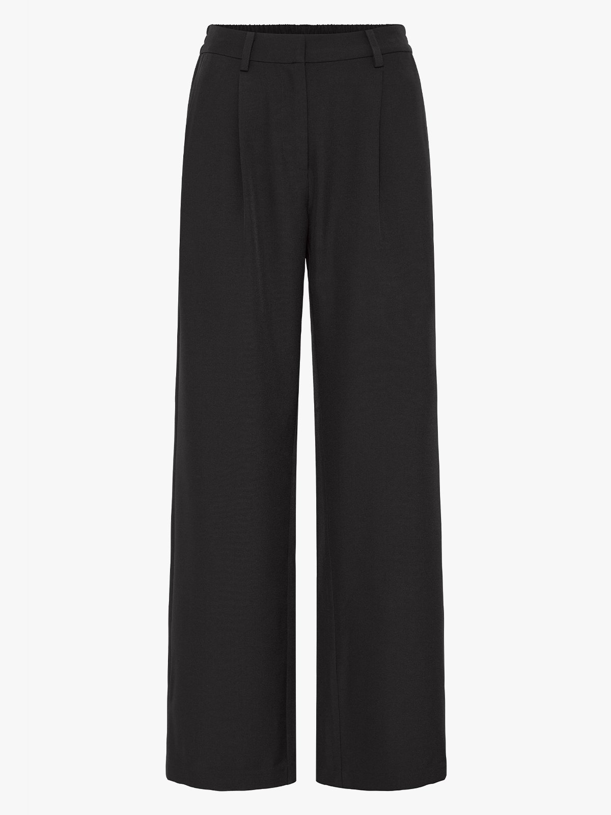 Ichi Fava Wide Pants Black