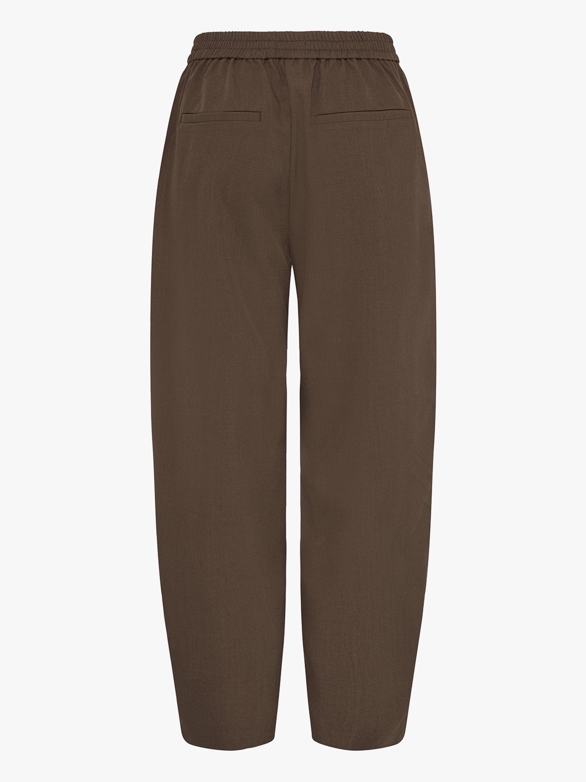 Ichi Fava Barrel Pants Slate Black Melange