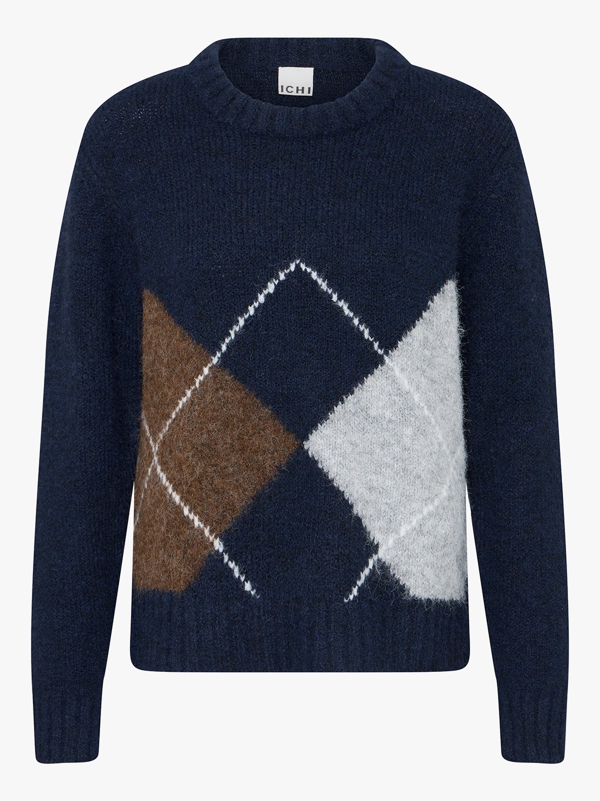Ichi Bayana Long Sleeve Pullover Total Eclipse Harlekin