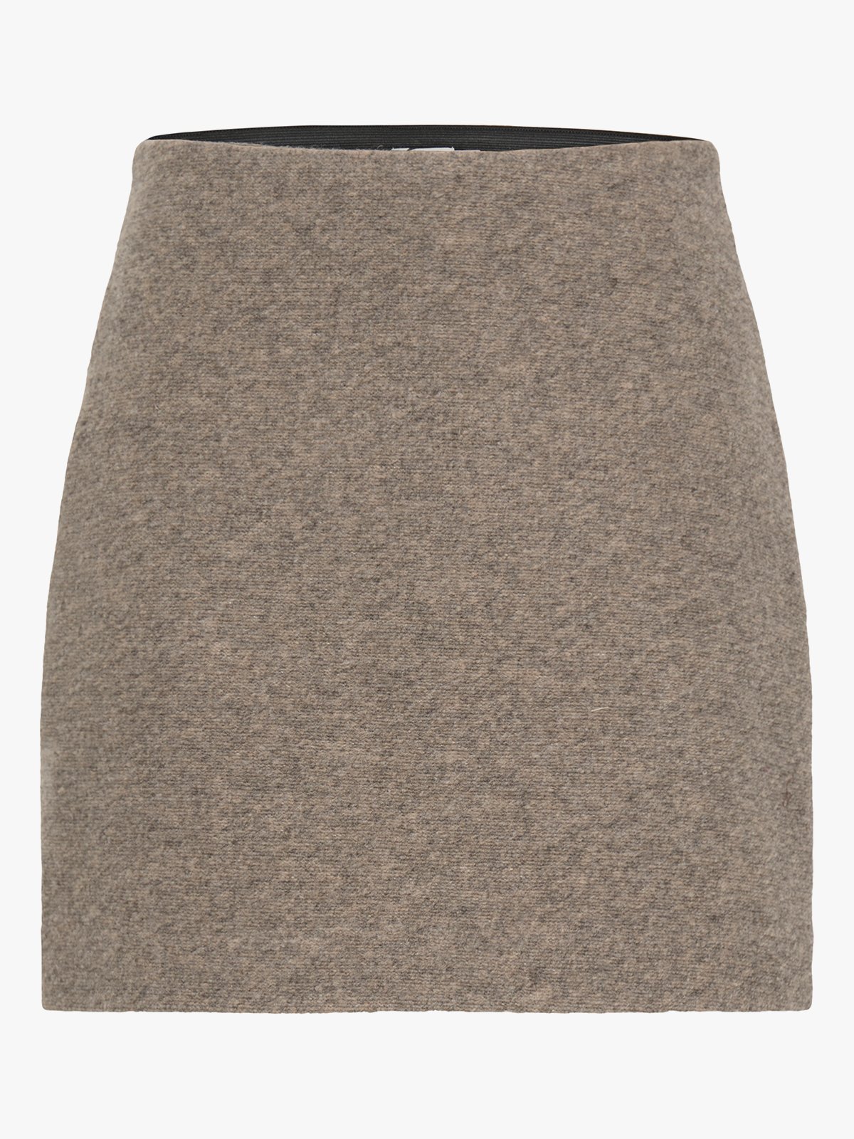 Ichi Wolca Skirt Greige Melange