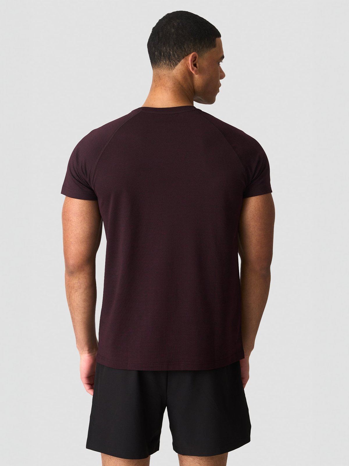 ICIW Training Mesh T-Shirt Maroon Red