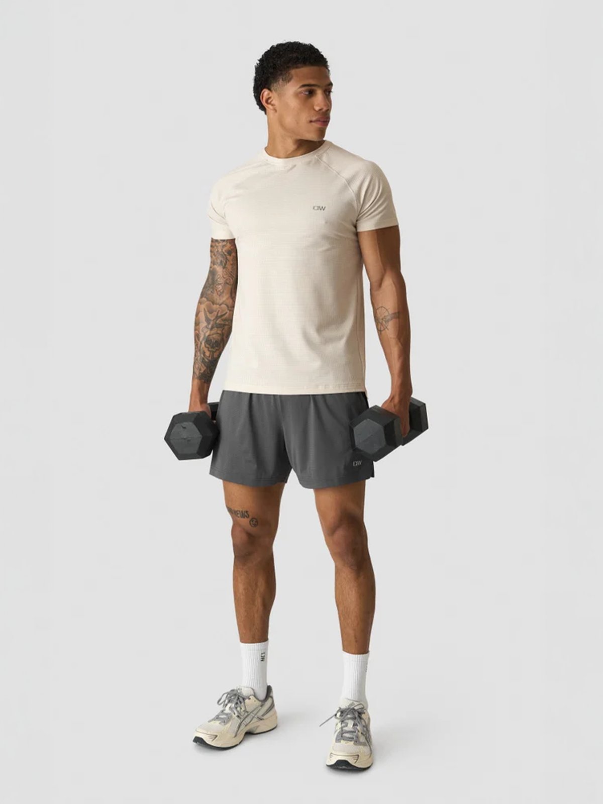 ICIW Training Mesh T-Shirt Beige