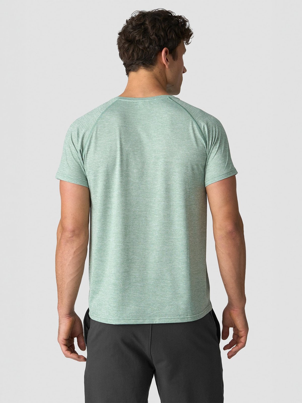 ICIW Training Mesh T-Shirt Light Faded Moss Melange