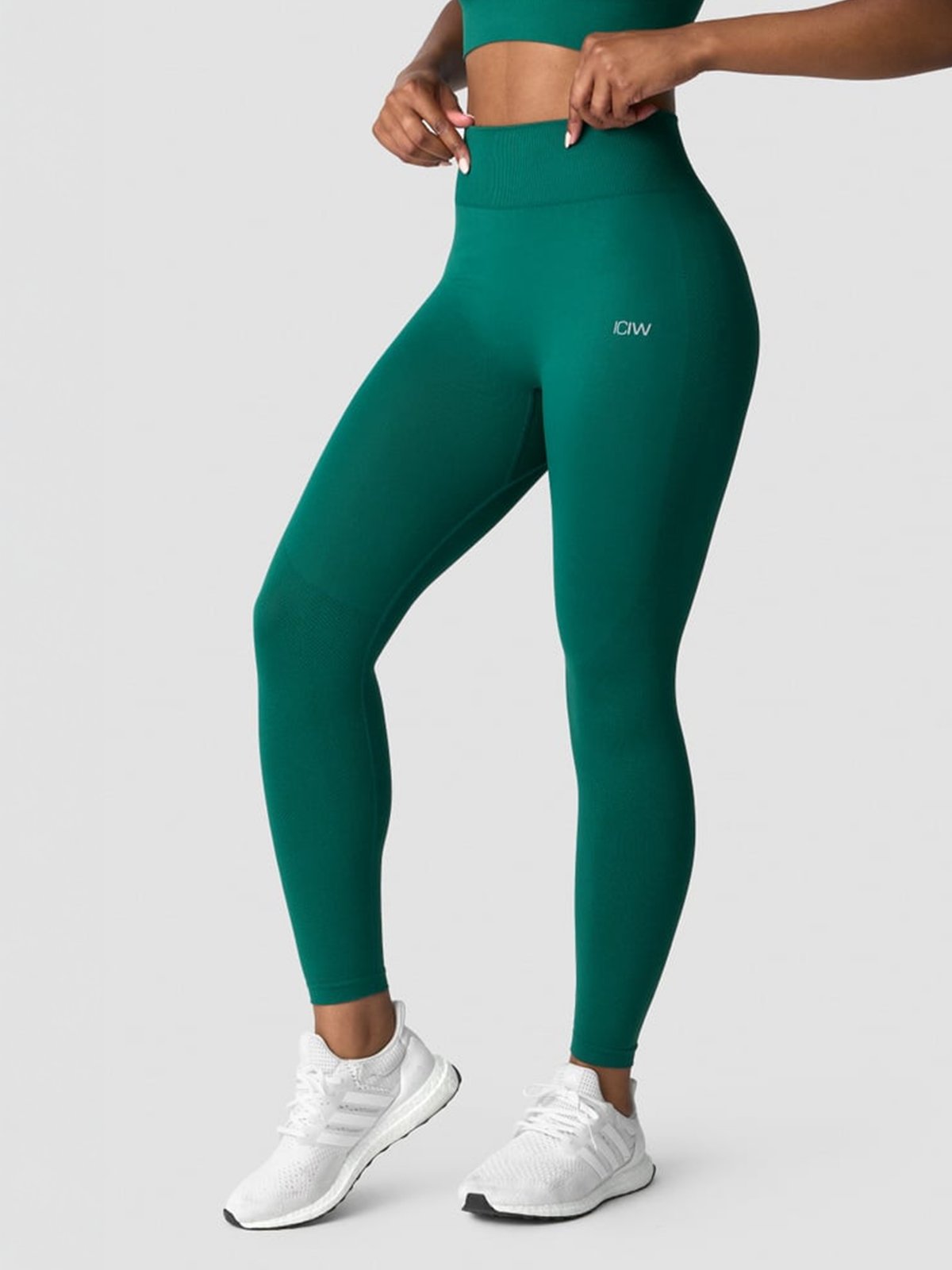ICIW Define Seamless Tights Petrol Green