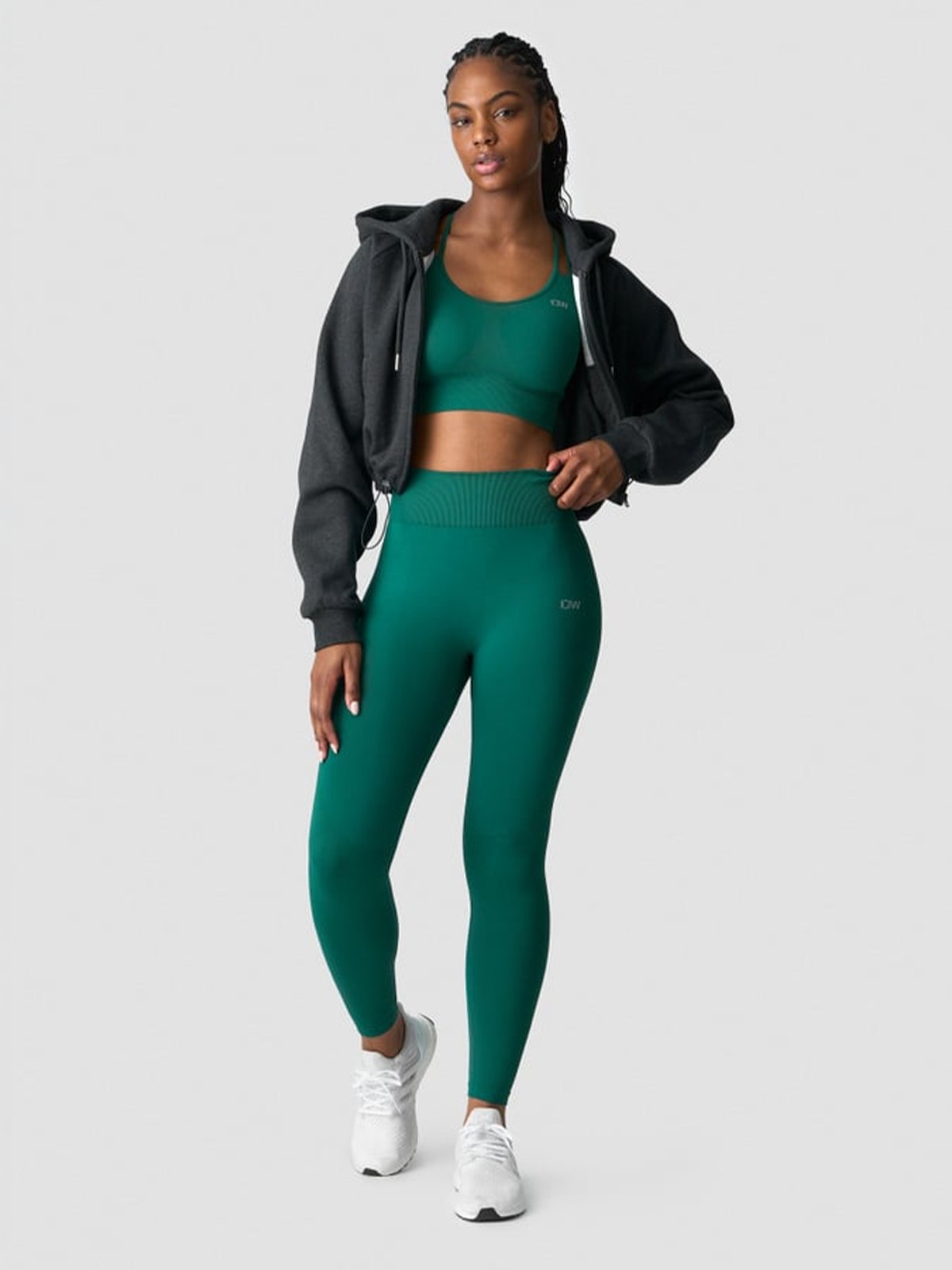 ICIW Define Seamless Tights Petrol Green