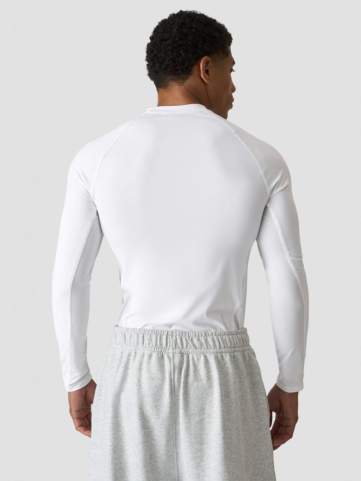 ICIW Stride Muscle Fit Long Sleeve White Snow