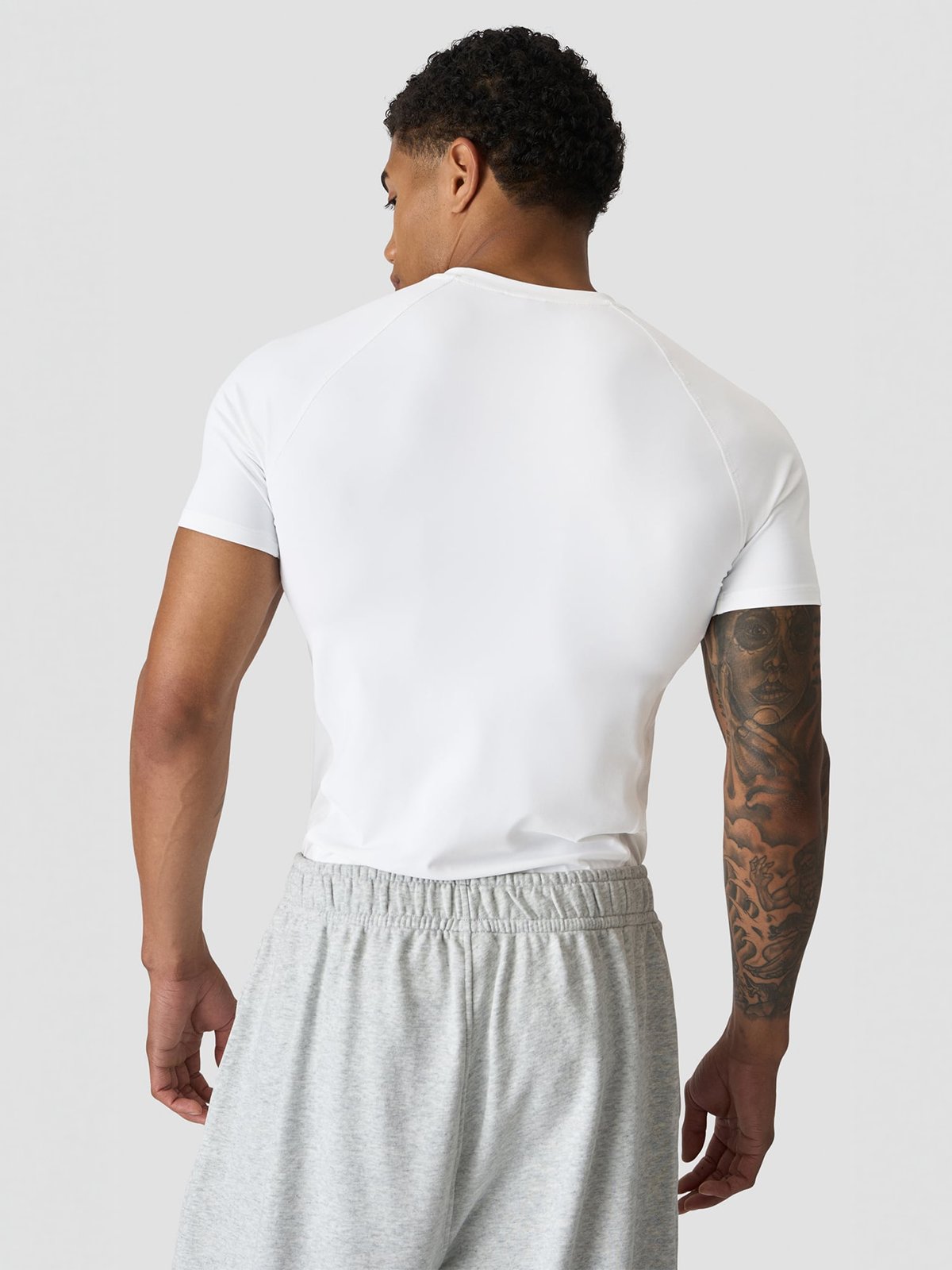 ICIW Stride Muscle Fit T-Shirt White Snow