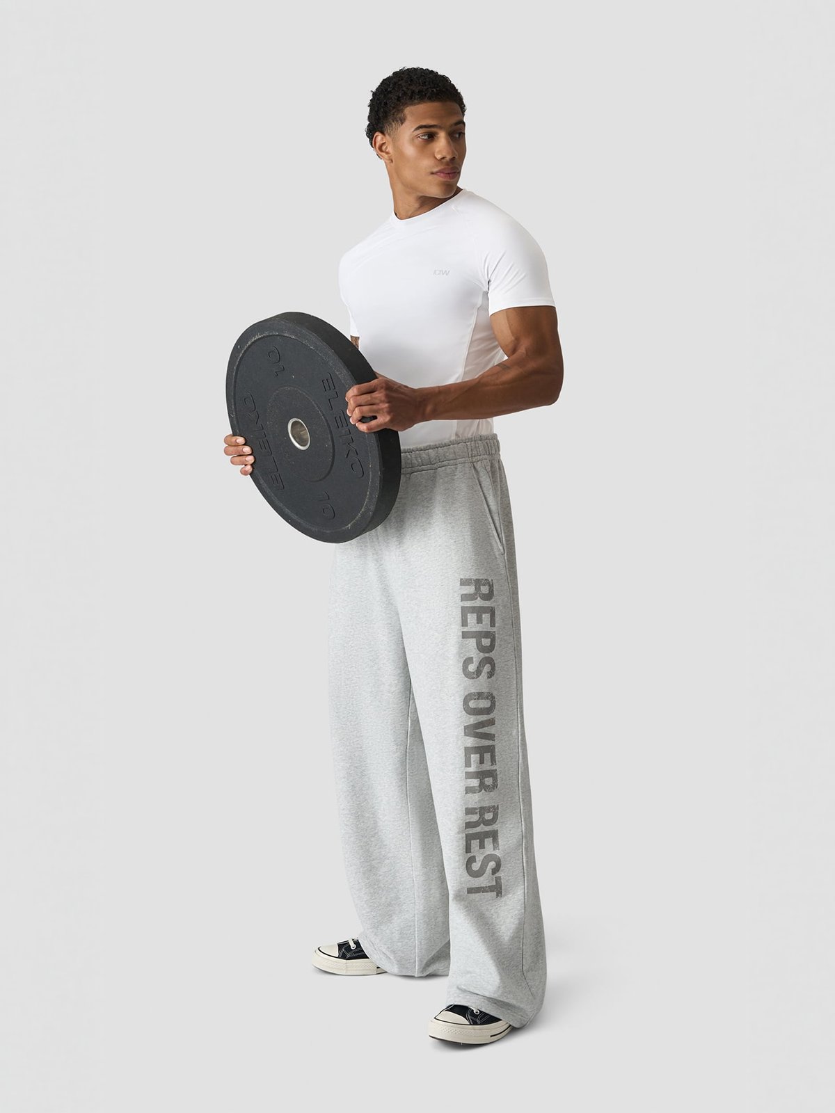 ICIW Stride Muscle Fit T-Shirt White Snow
