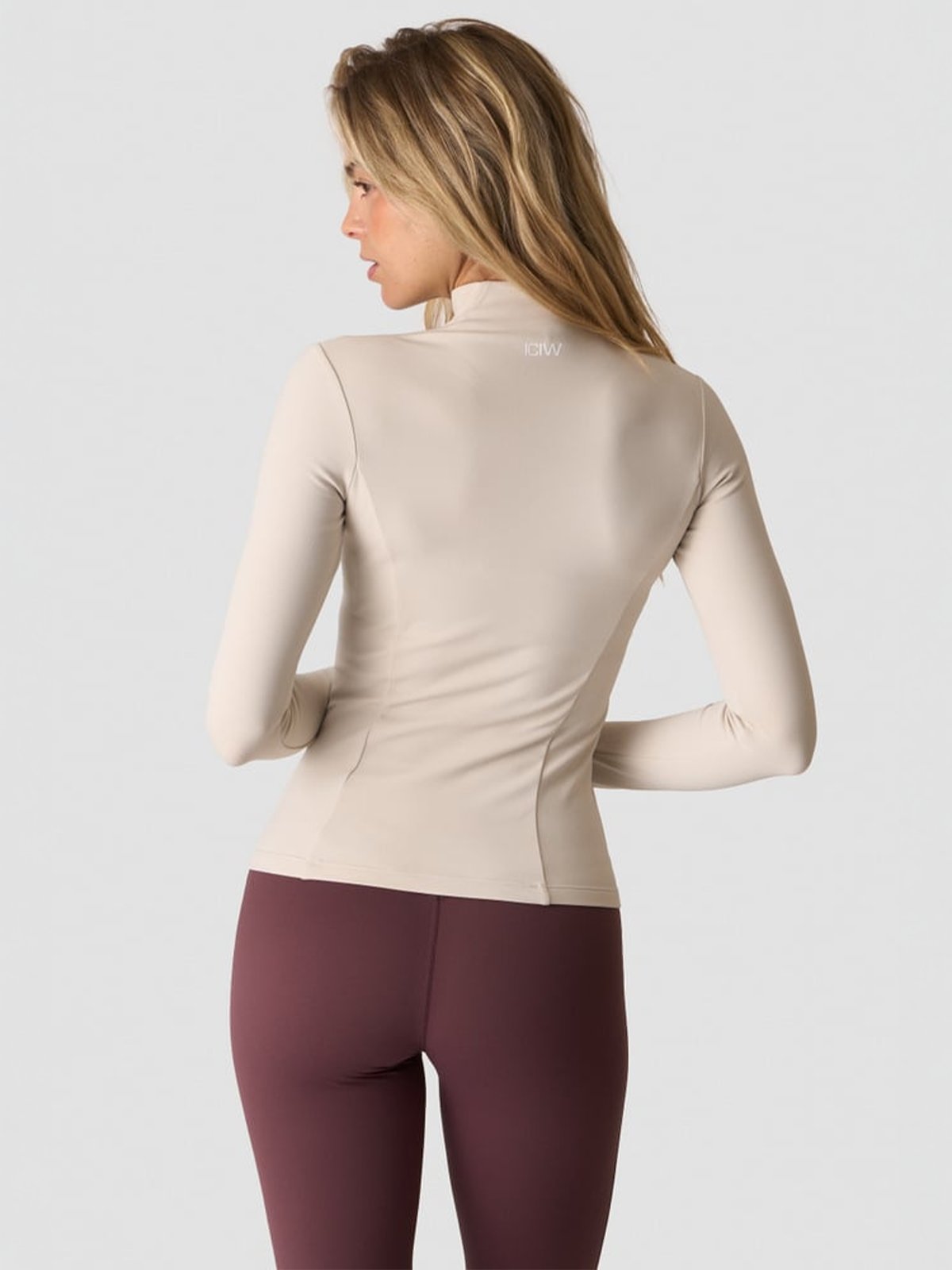 ICIW Nimble 1/2 Zip Long Sleeve Stone Grey