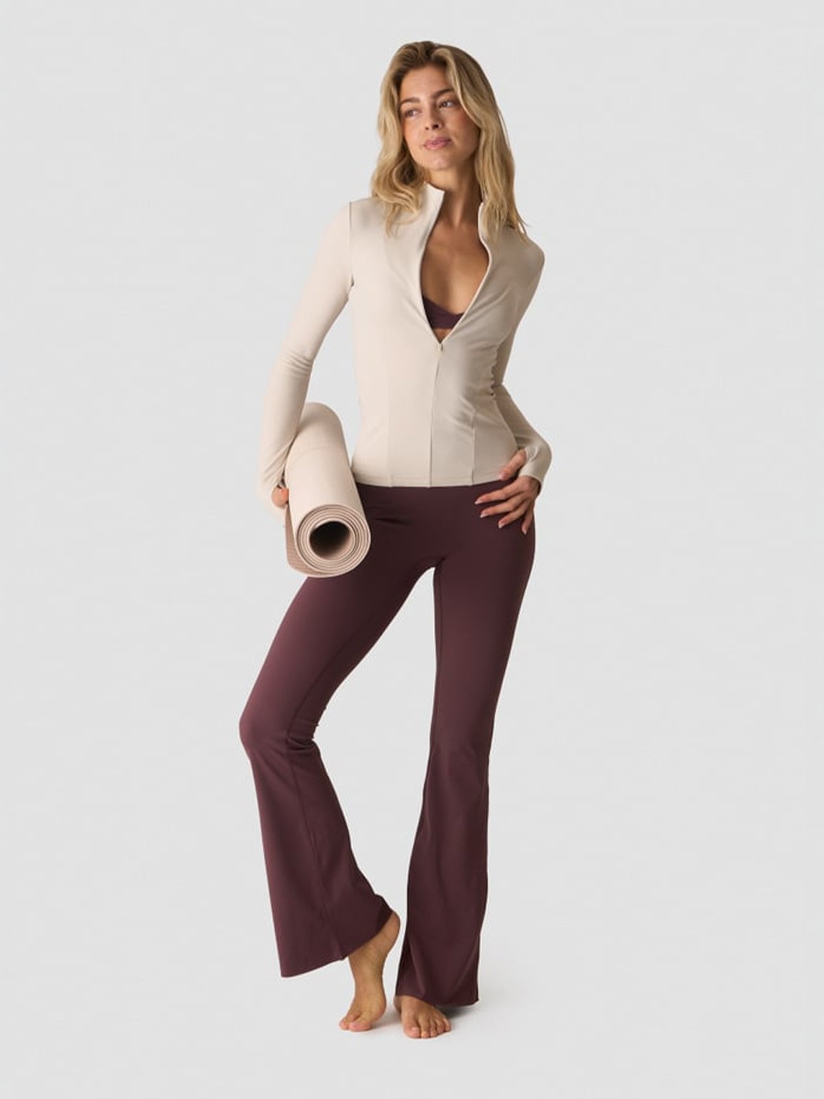 ICIW Nimble 1/2 Zip Long Sleeve Stone Grey