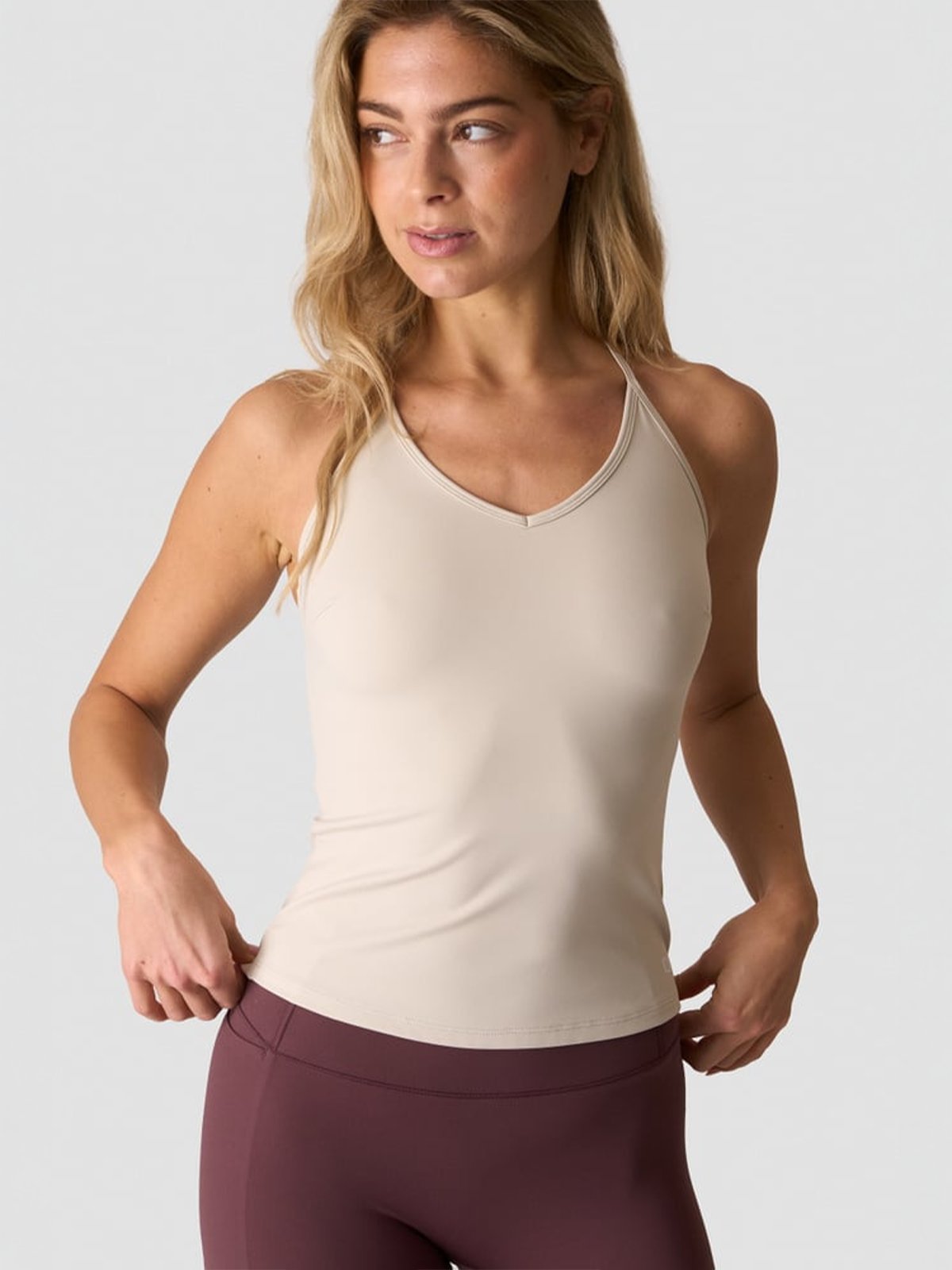 ICIW Nimble Strappy Tank Top Stone Grey
