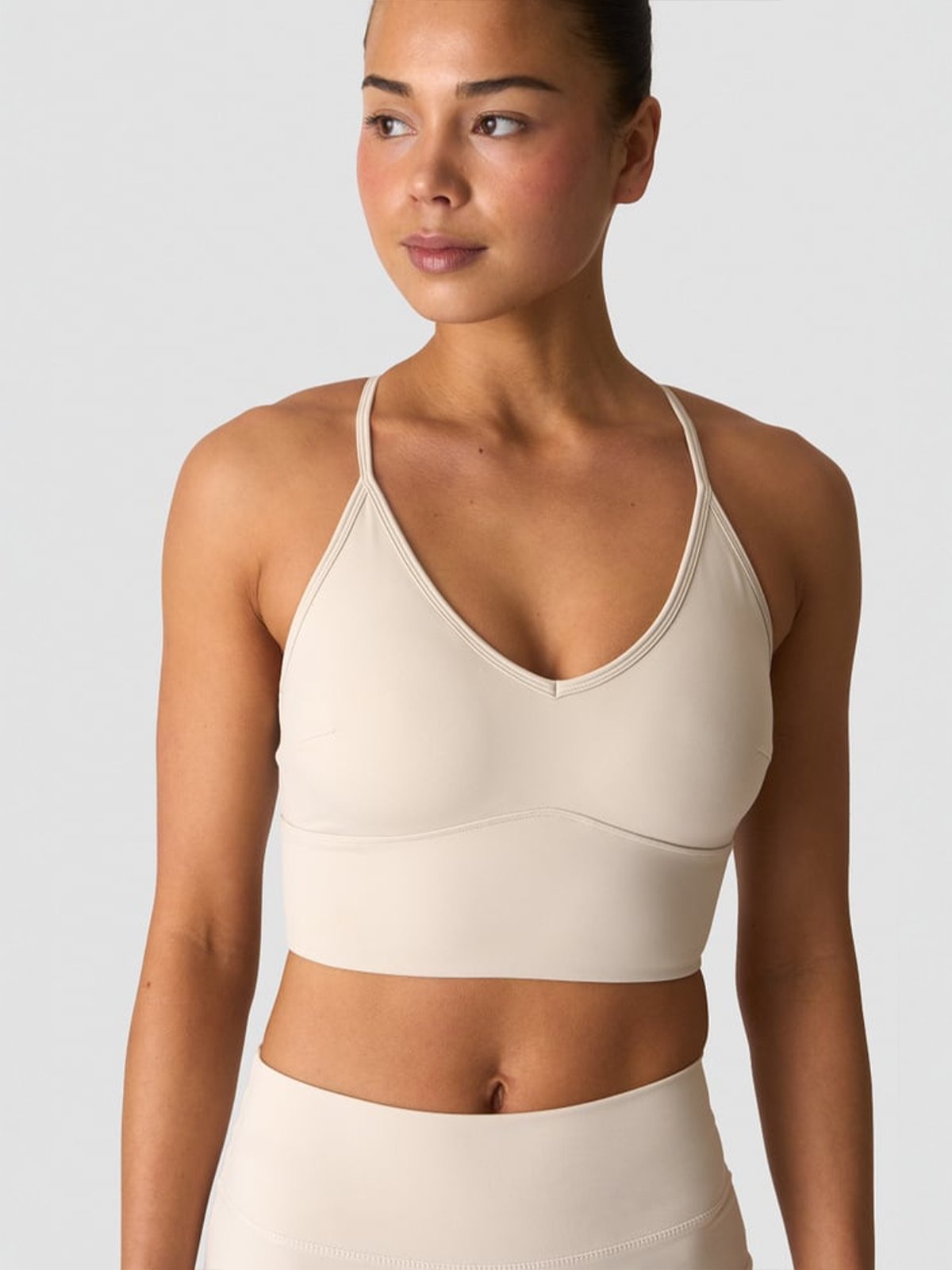 ICIW Nimble Adjustable Strappy Sports Bra Stone Grey