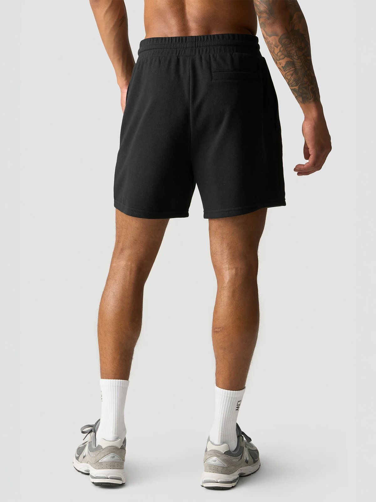ICIW Everyday Relaxed Unbrushed Sweat Shorts Black