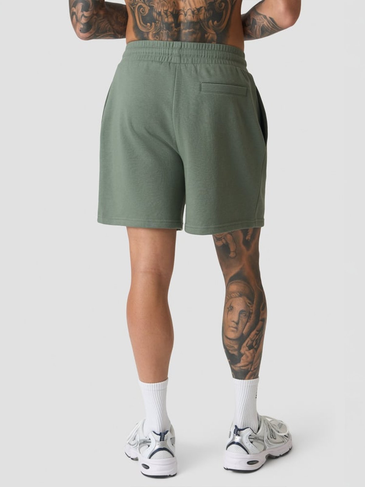 ICIW Everyday Relaxed Unbrushed Sweat Shorts Sea Green