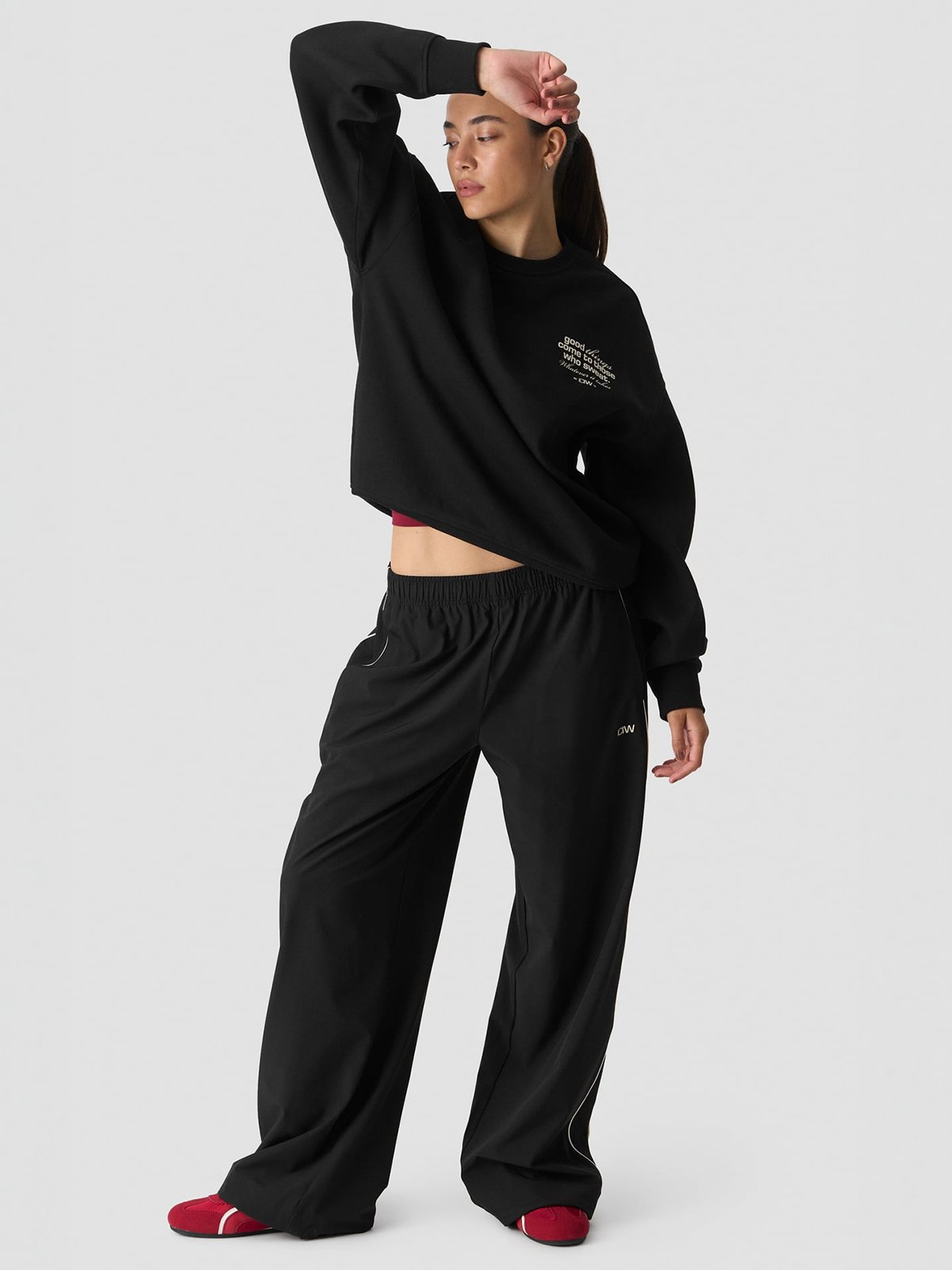 ICIW Everyday Relaxed Crewneck Print Black