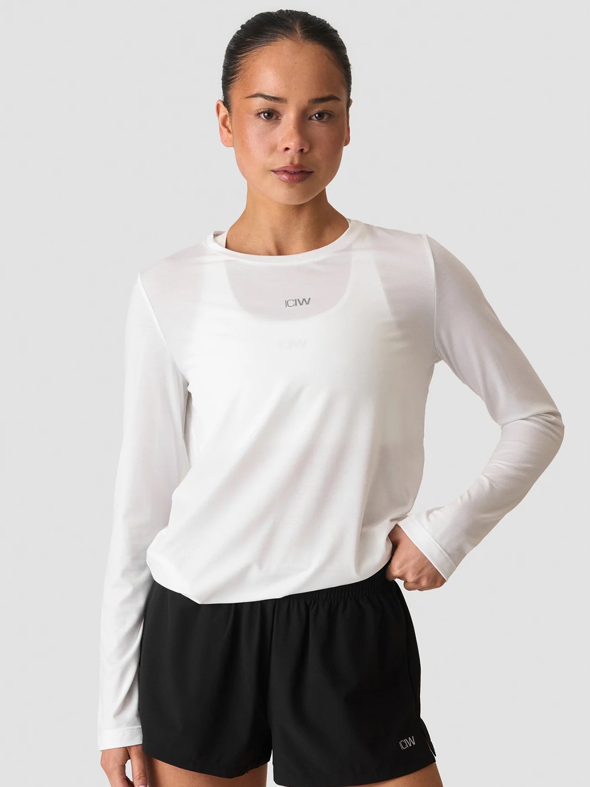 ICIW Define Loose Long Sleeve White Snow