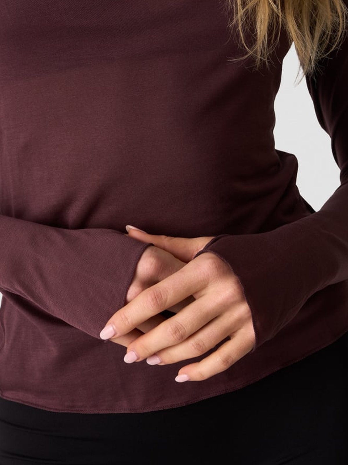 ICIW Nimble Thin Long Sleeve Dull Berry Red