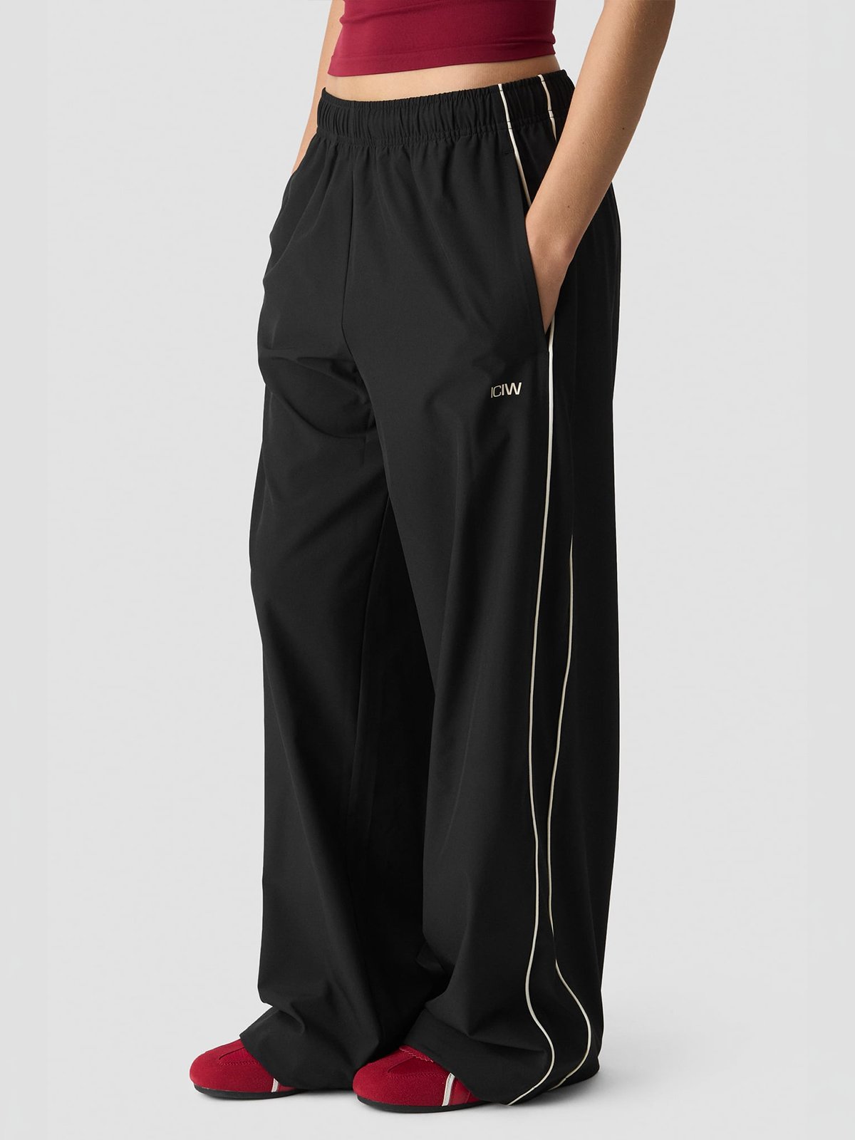 ICIW Contrast Pants Black
